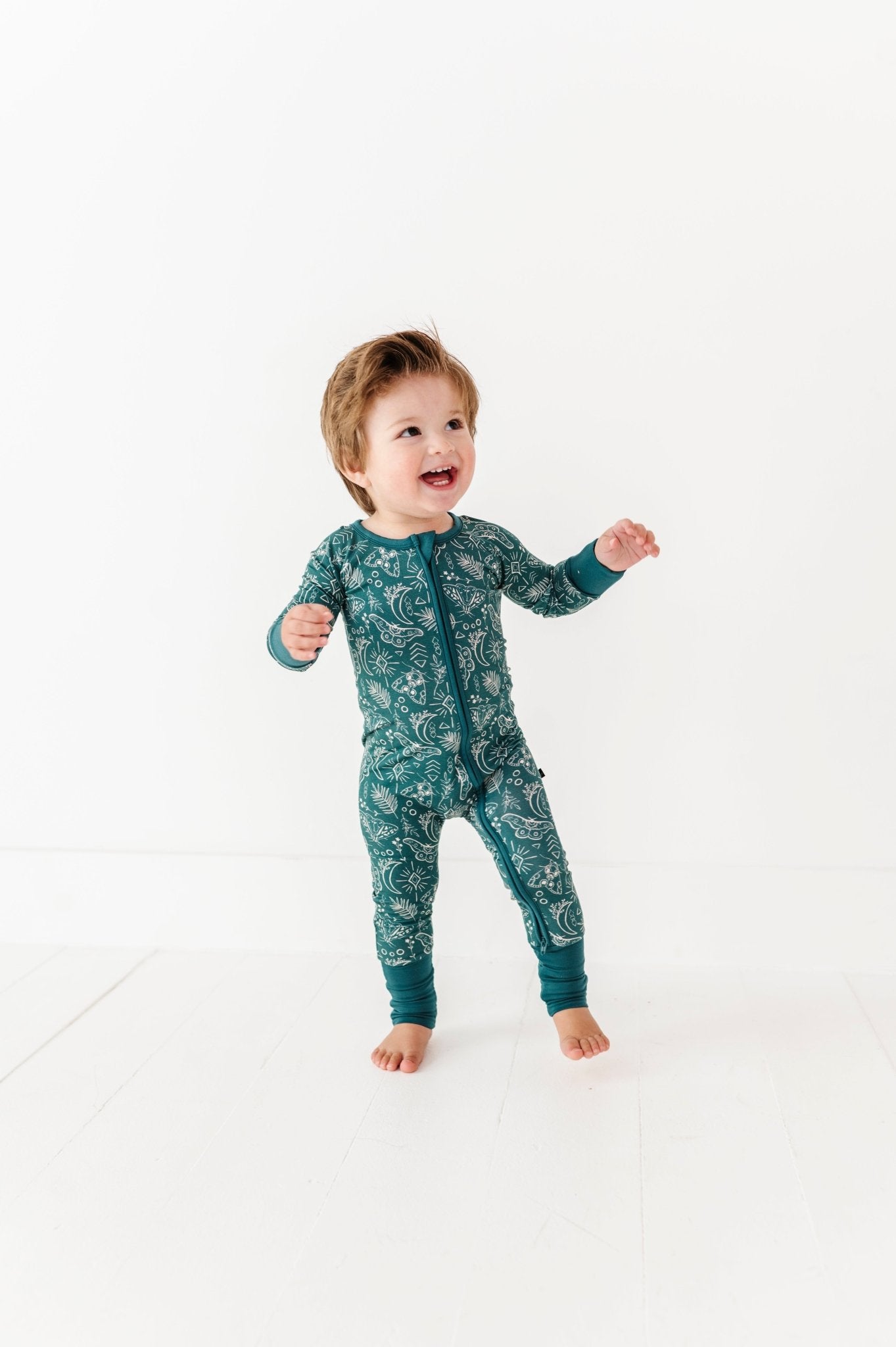 Zip Jammies - CELESTIAL MOTHS - The Sleepy Sloth