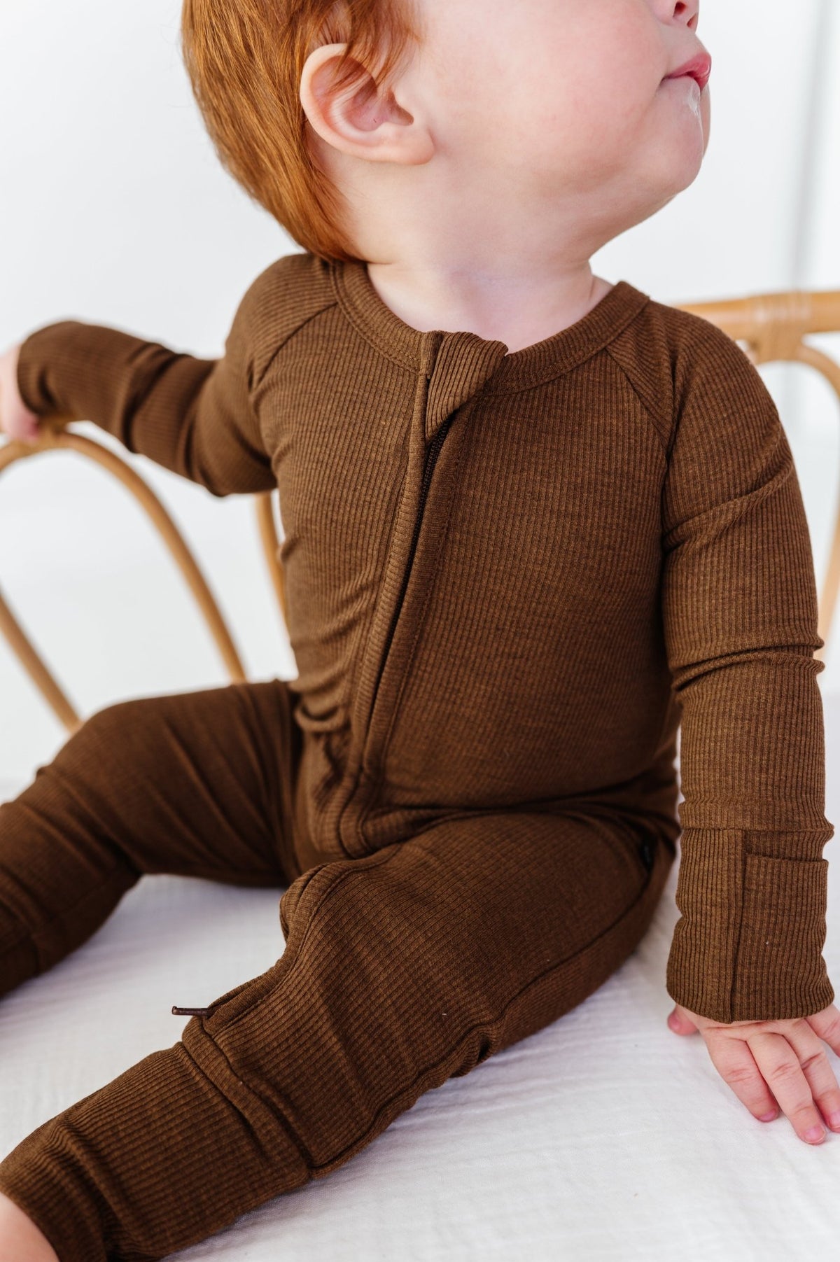 Zip Jammies - Chestnut - The Sleepy Sloth