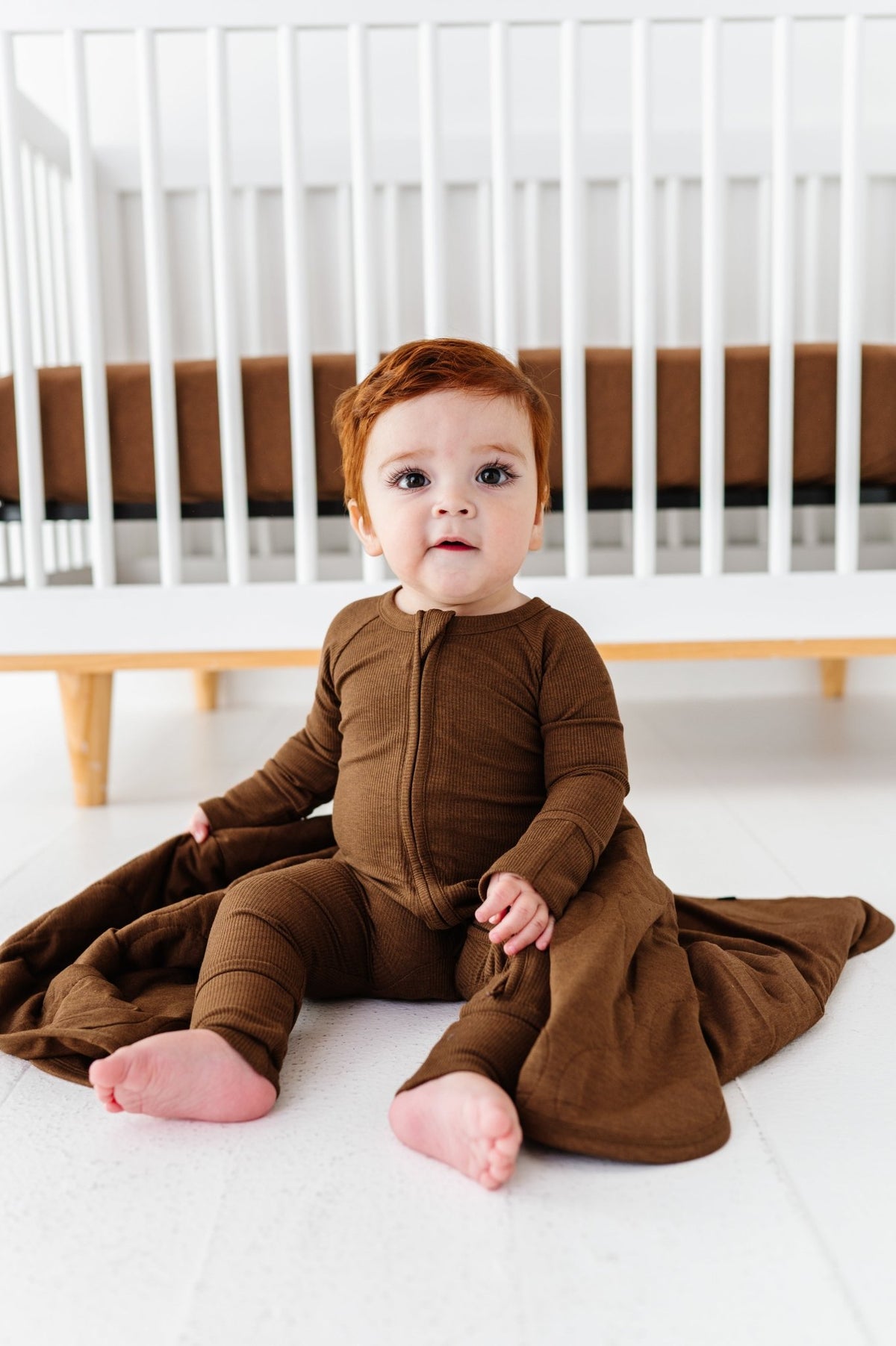 Zip Jammies - Chestnut - The Sleepy Sloth