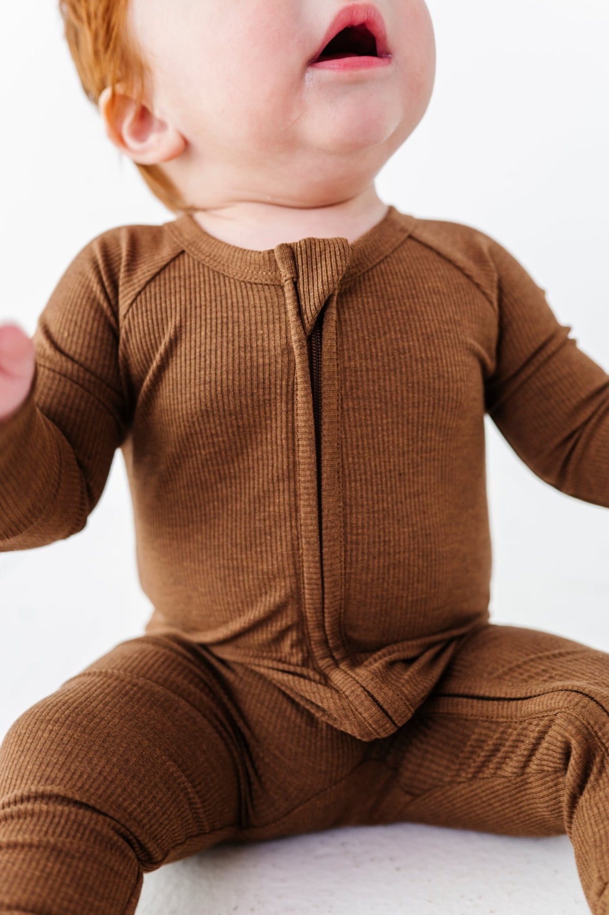 Zip Jammies - Chestnut - The Sleepy Sloth