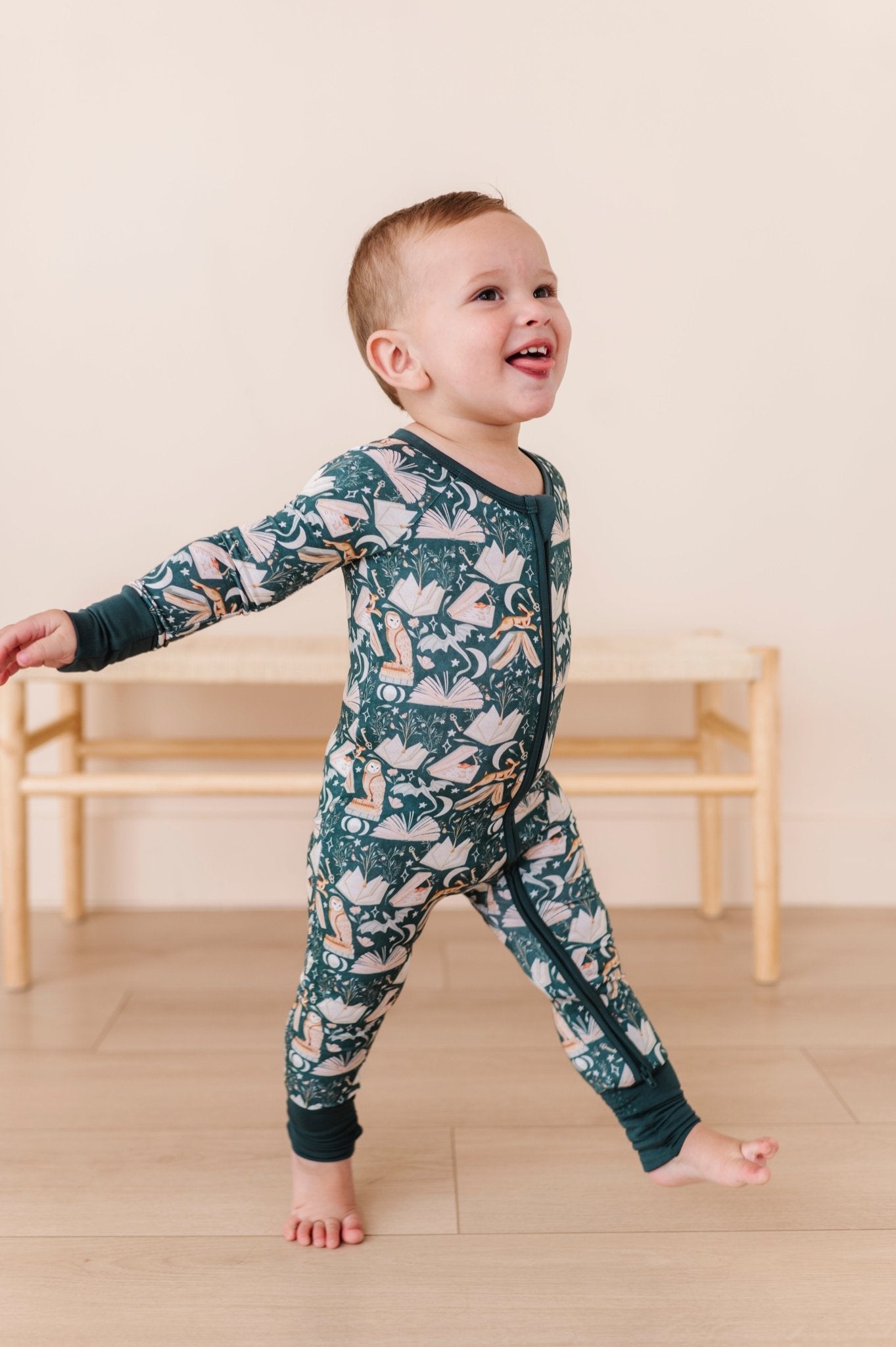 ZIP JAMMIES - ENCHANTED LIBRARY - The Sleepy Sloth