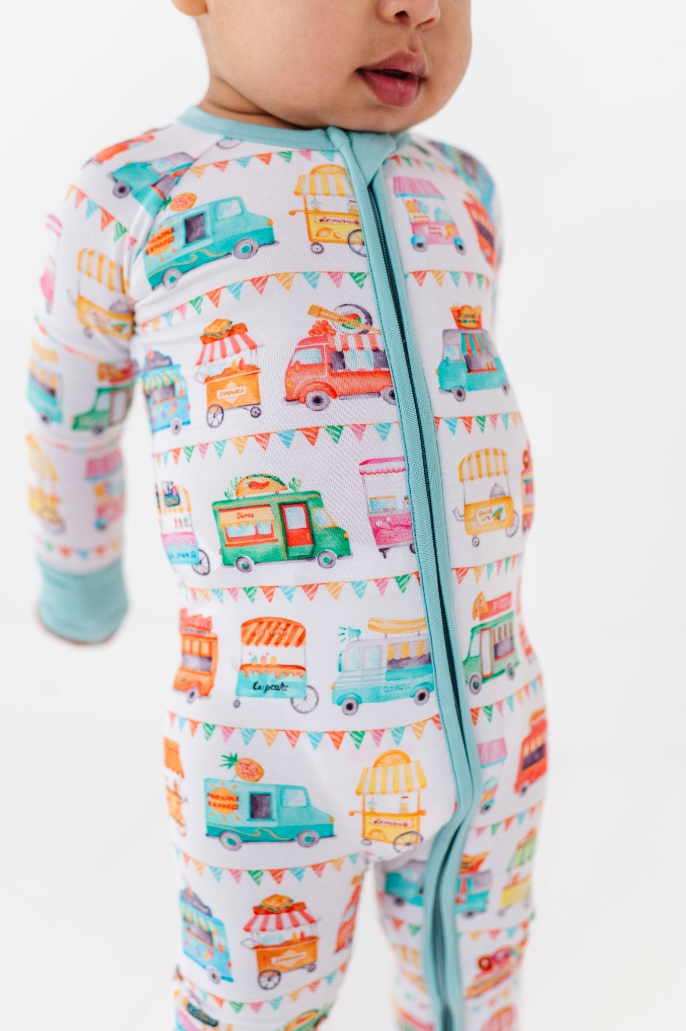 ZIP JAMMIES - FOODIE EXPRESS - The Sleepy Sloth