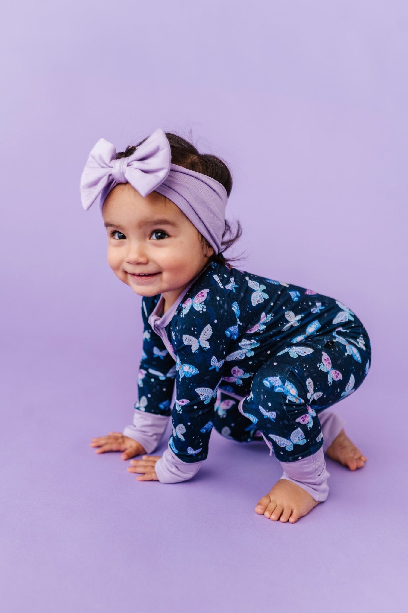 ZIP JAMMIES - INDIGO SKIES - The Sleepy Sloth