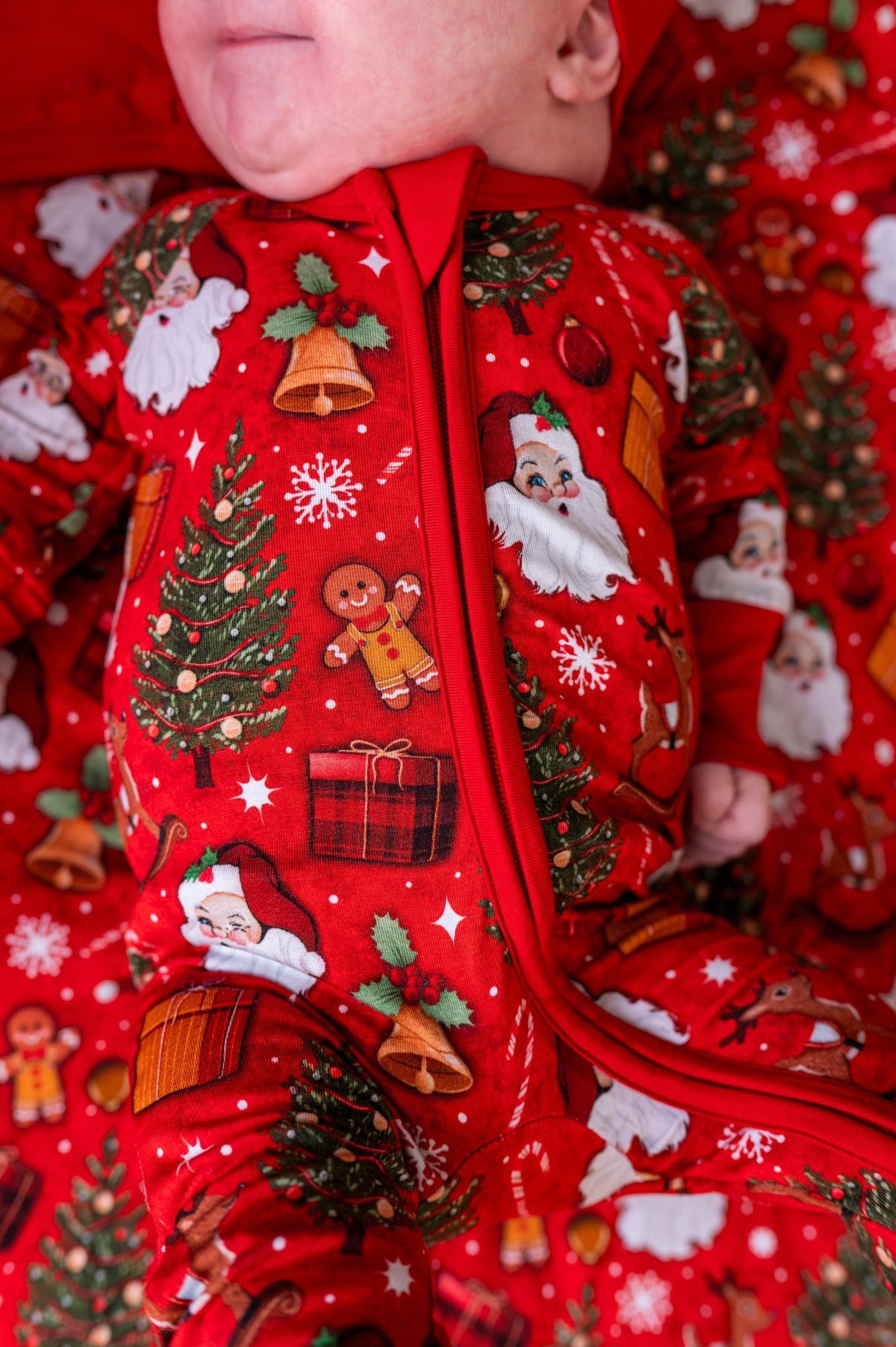 Zip Jammies - Jolly St Nick - The Sleepy Sloth