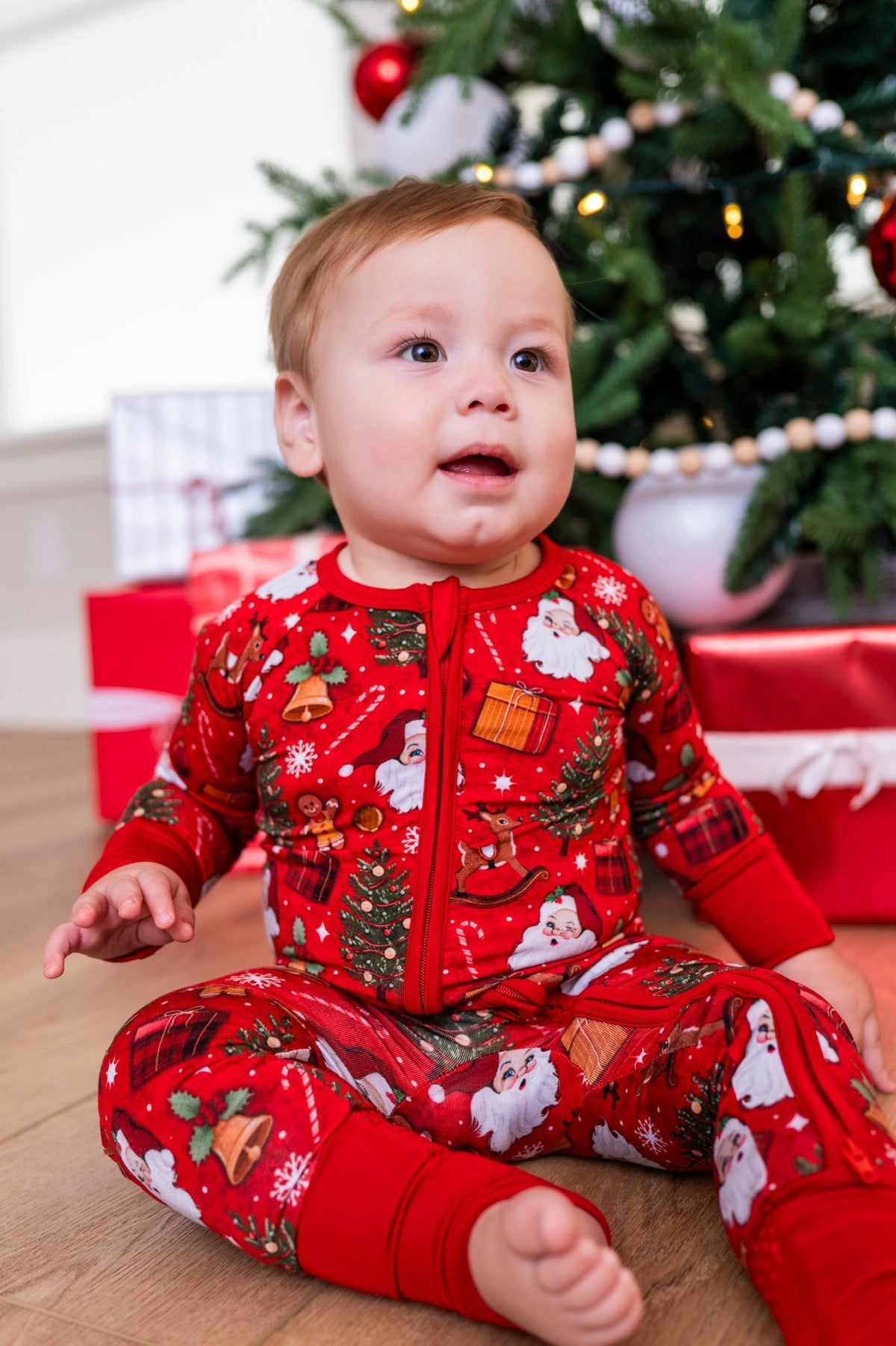 Zip Jammies - Jolly St Nick - The Sleepy Sloth