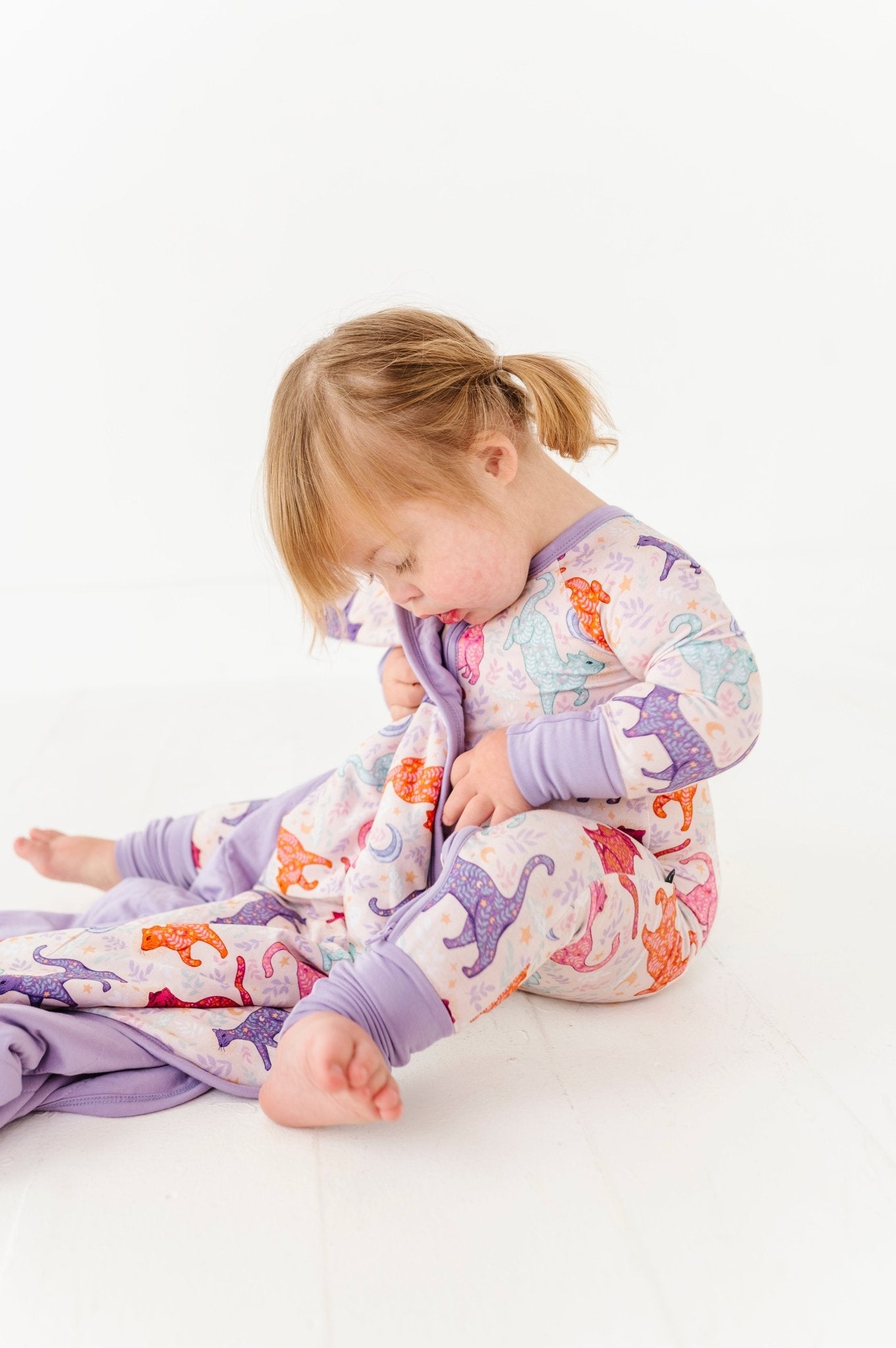 Zip Jammies - KOSMIC KITTIES - The Sleepy Sloth