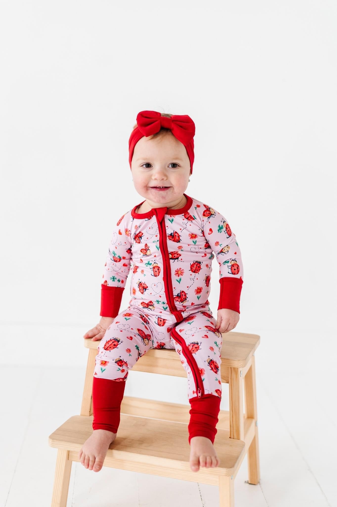 ZIP JAMMIES - LITTLE LADY LOVE - The Sleepy Sloth