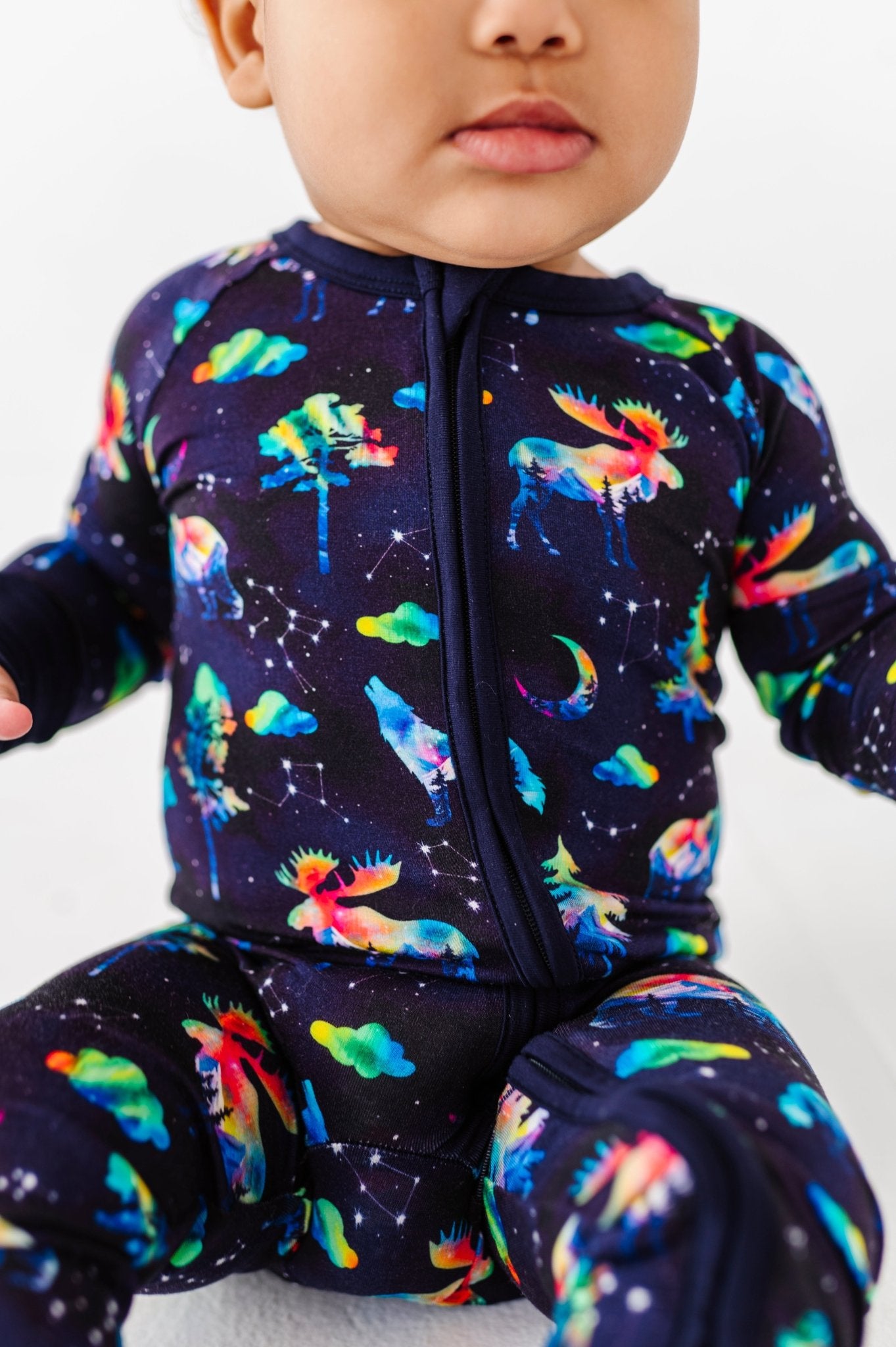 Zip Jammies - NORTHERN NIGHTS - The Sleepy Sloth