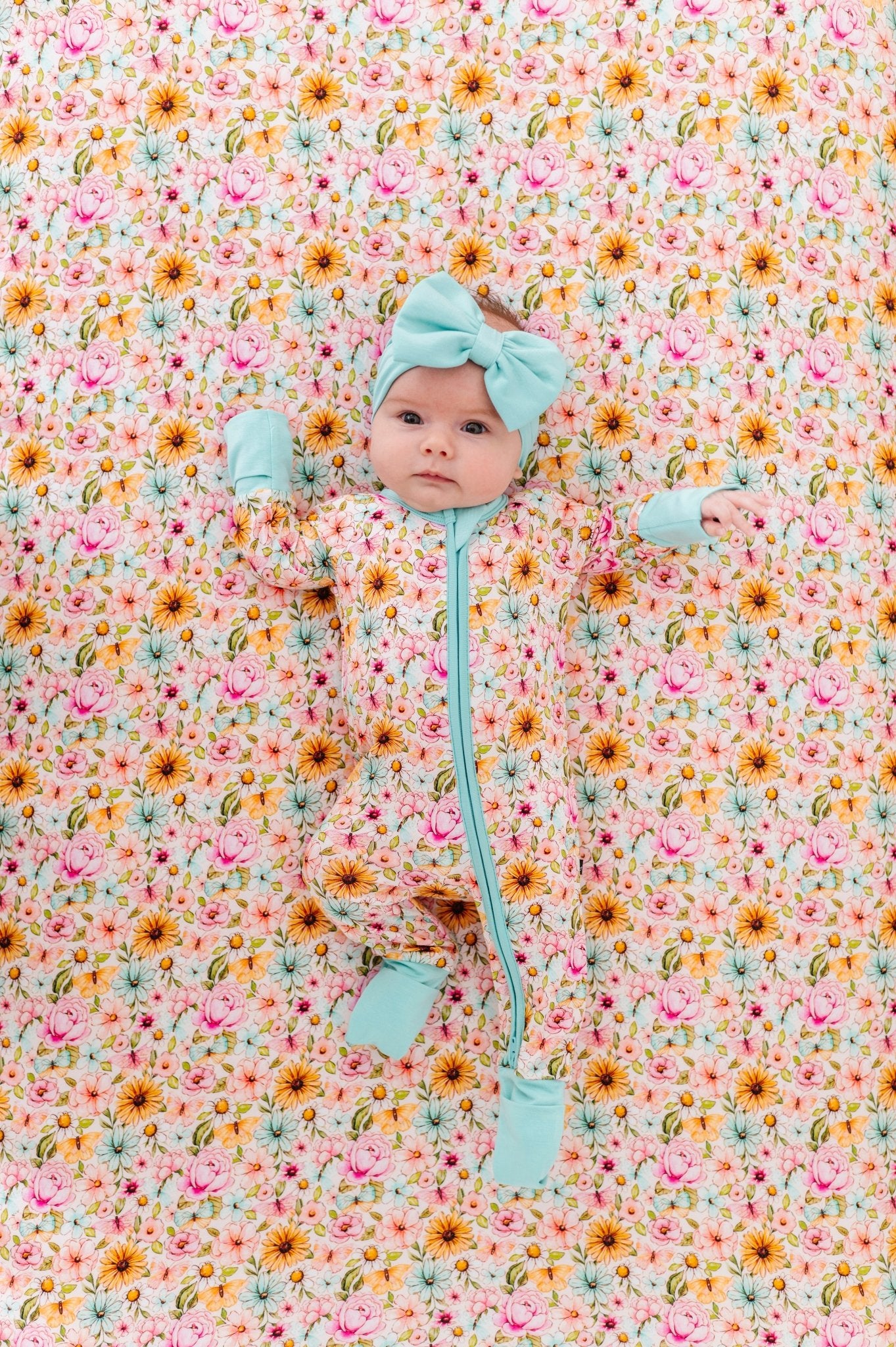 ZIP JAMMIES - PENELOPE’S PETALS - The Sleepy Sloth
