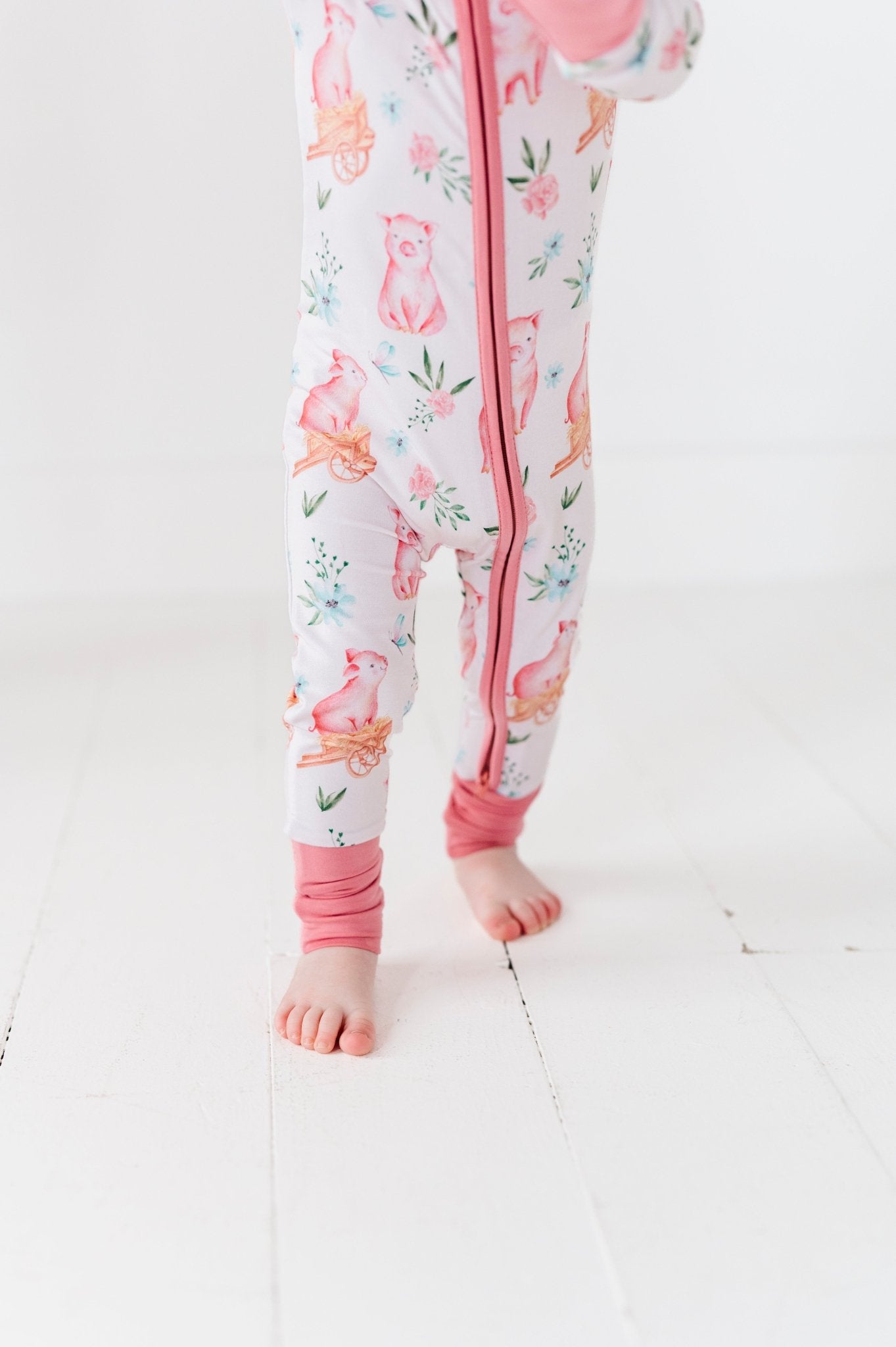 ZIP JAMMIES - PRETTY PETUNIA - The Sleepy Sloth