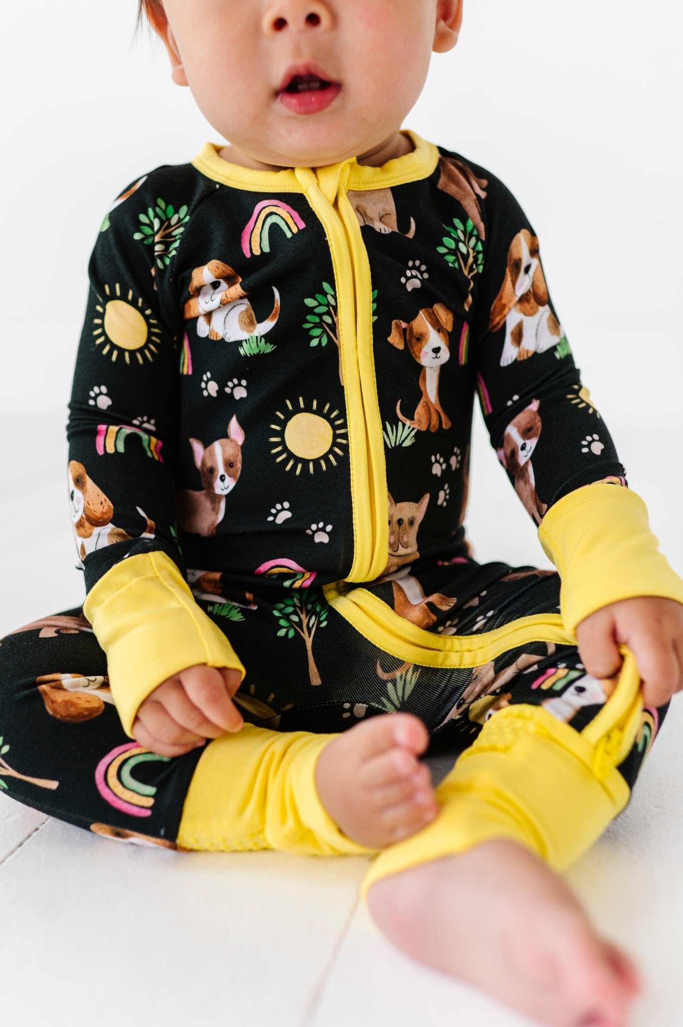 ZIP JAMMIES - PUPPY PLAY DATE - The Sleepy Sloth