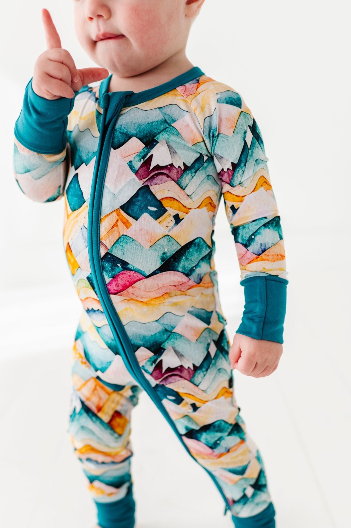 ZIP JAMMIES - SPRING MOUNTAINS - The Sleepy Sloth
