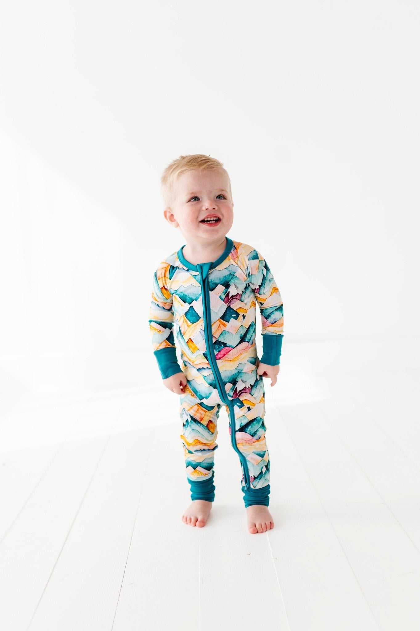 ZIP JAMMIES - SPRING MOUNTAINS - The Sleepy Sloth