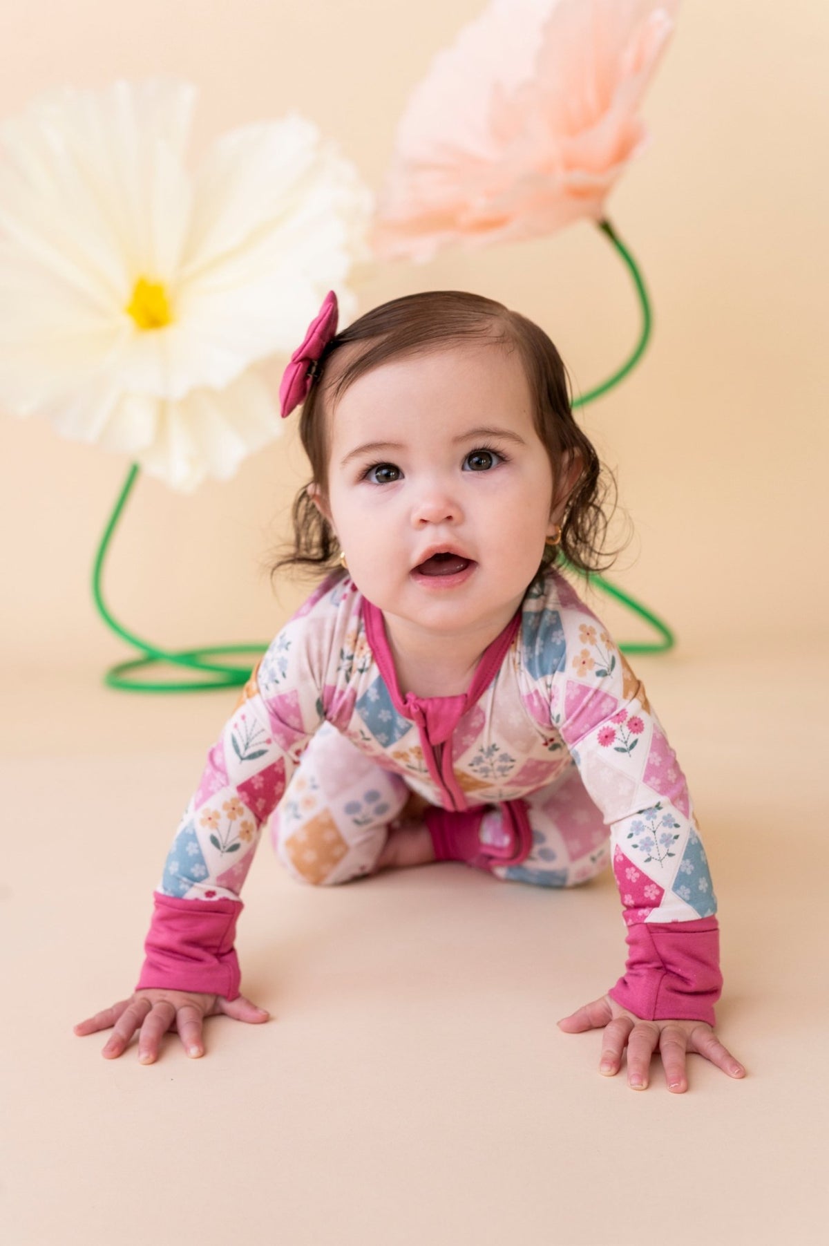Zip Jammies - Stitched In Bloom - The Sleepy Sloth