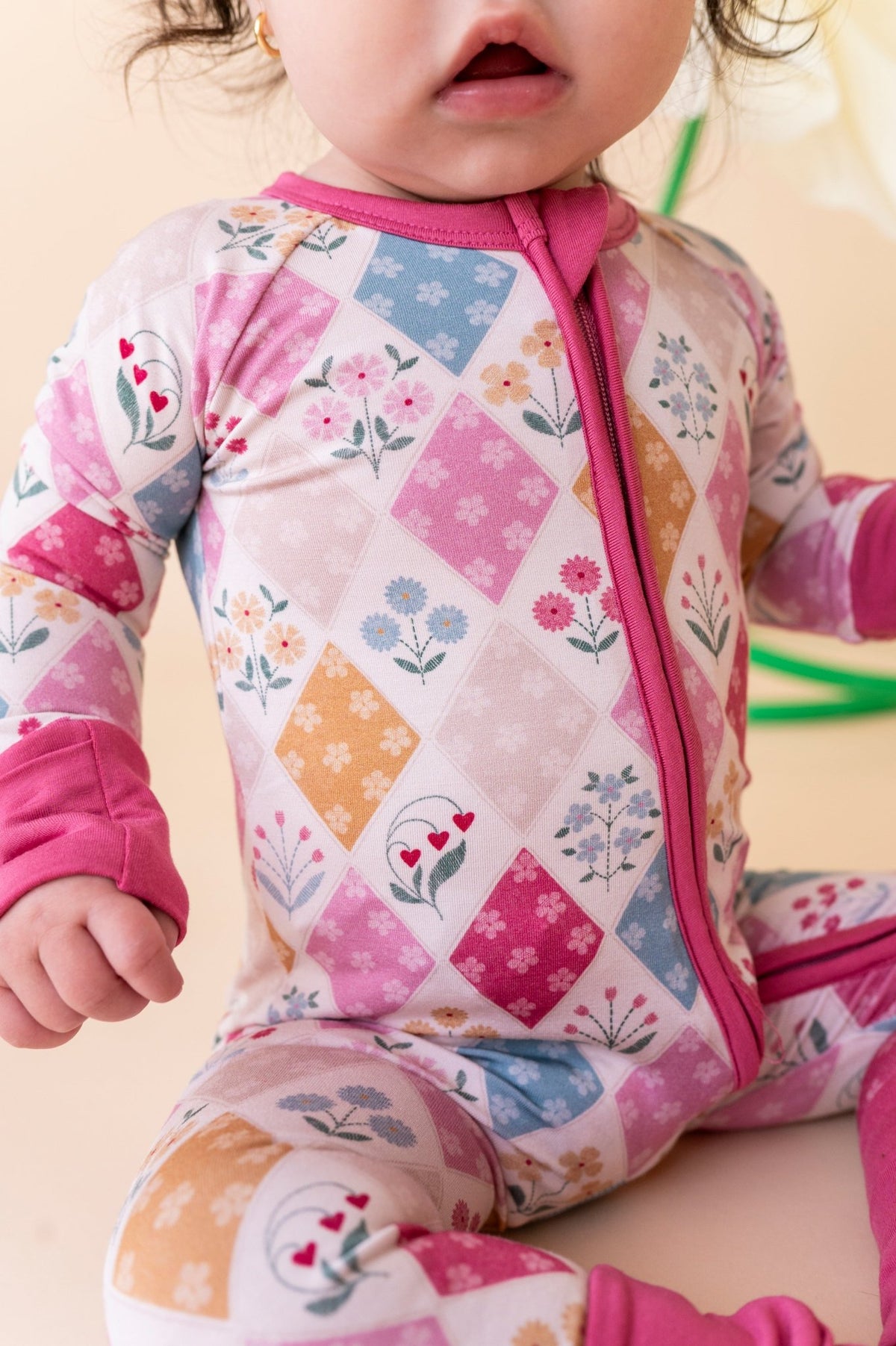 Zip Jammies - Stitched In Bloom - The Sleepy Sloth