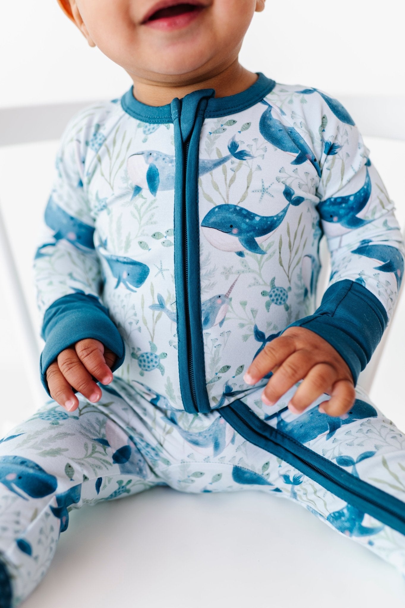 ZIP JAMMIES - WHALE, HELLO! - The Sleepy Sloth