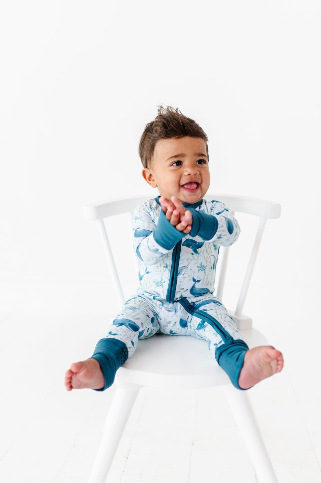 ZIP JAMMIES - WHALE, HELLO! - The Sleepy Sloth