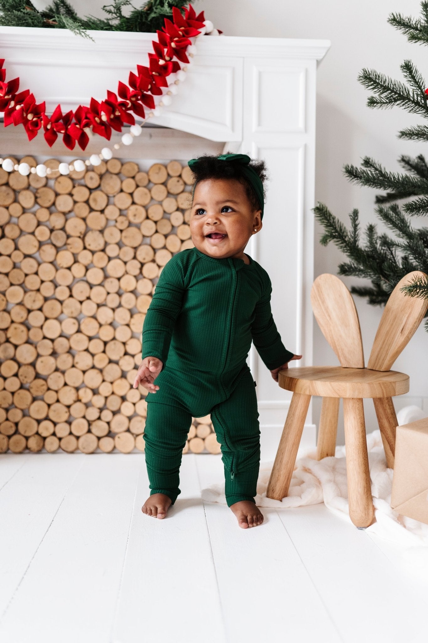 ZIP JAMMIES - WINTER PINE - The Sleepy Sloth