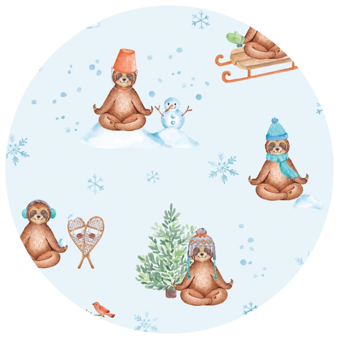 ZIP JAMMIES - WINTER ZEN - The Sleepy Sloth
