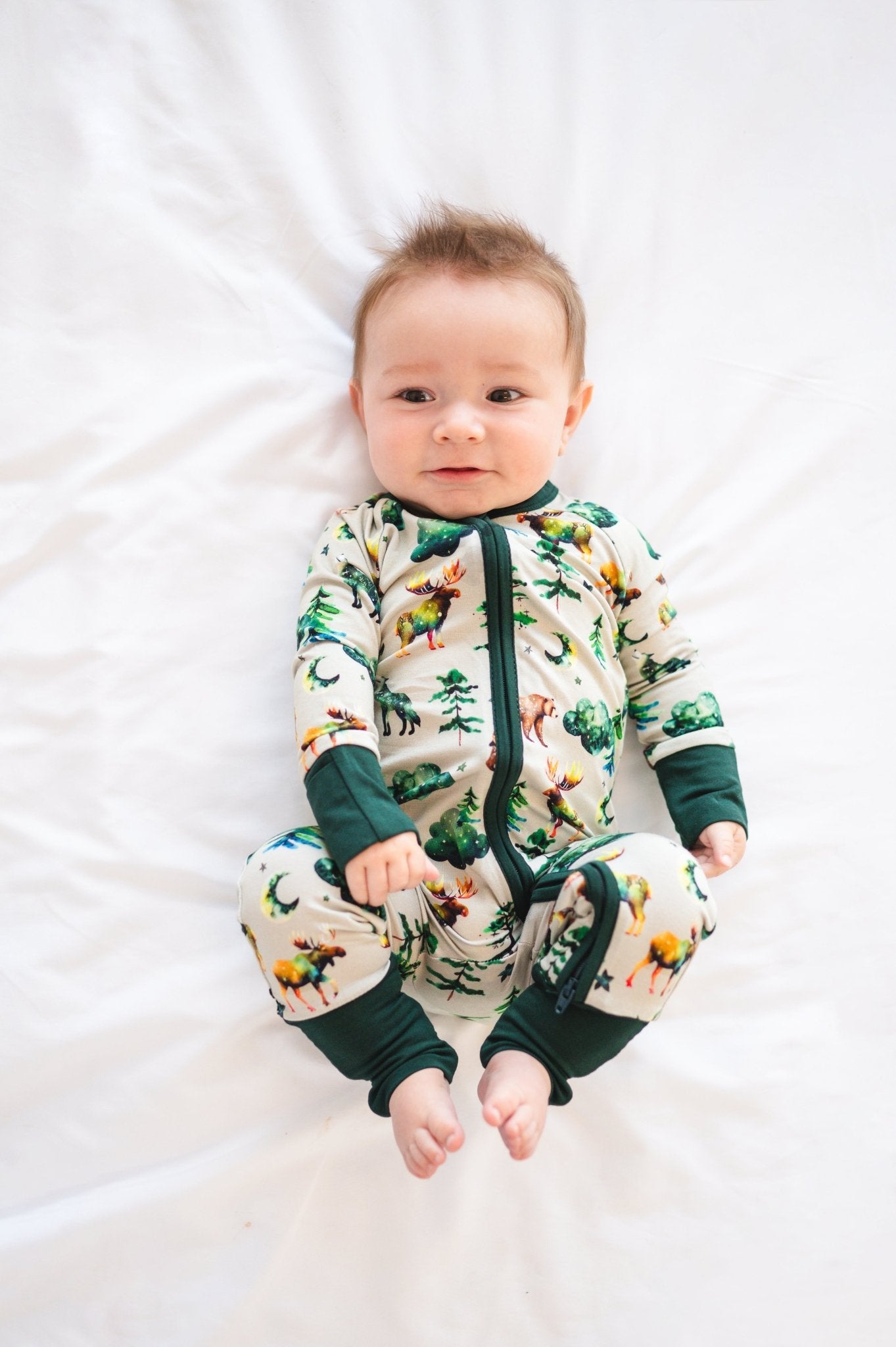 ZIP JAMMIES - WOODLAND NIGHTS - The Sleepy Sloth