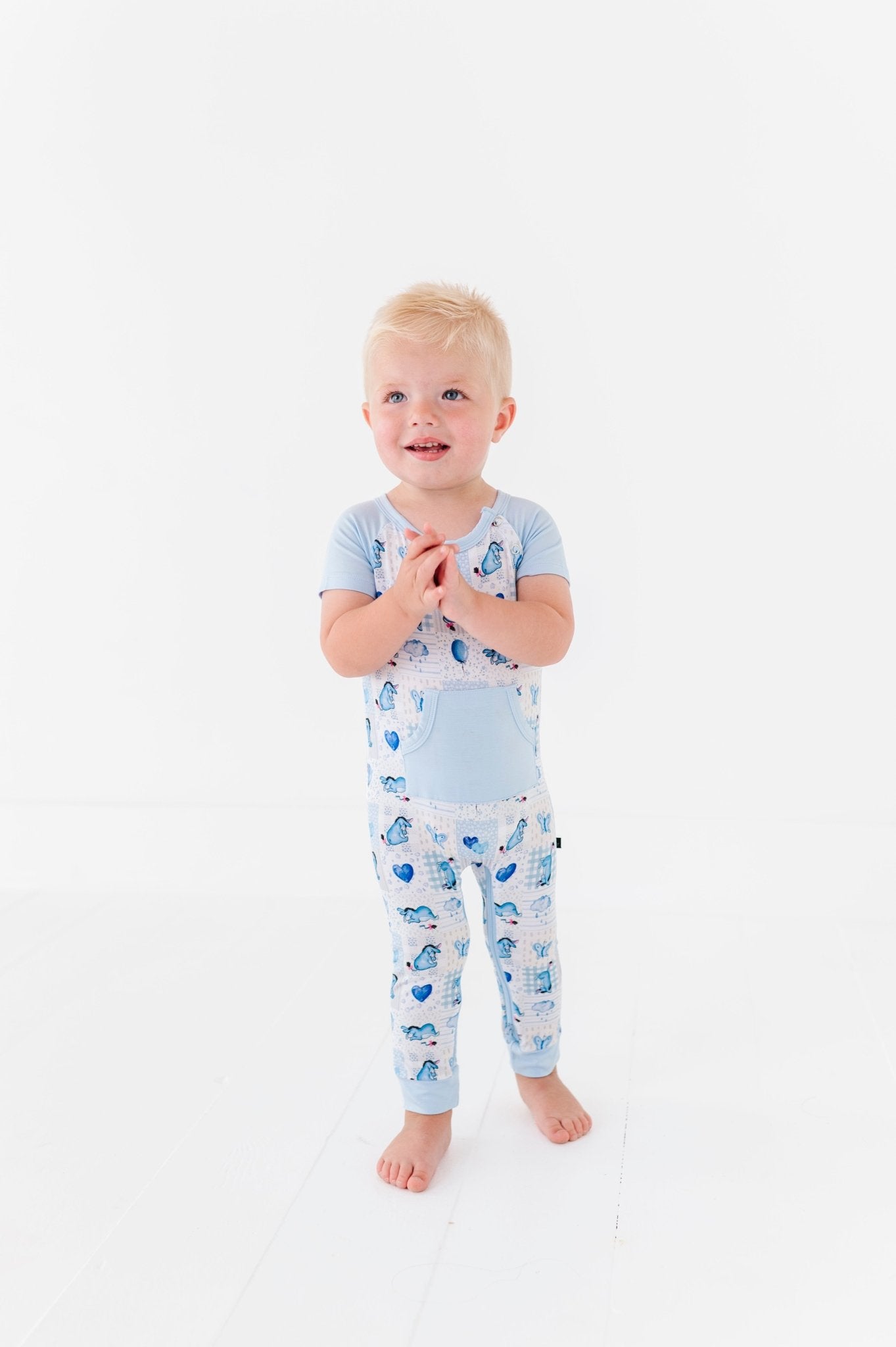 ZIP SHORT SLEEVE LONGALL - EEYORE THE BEST - The Sleepy Sloth