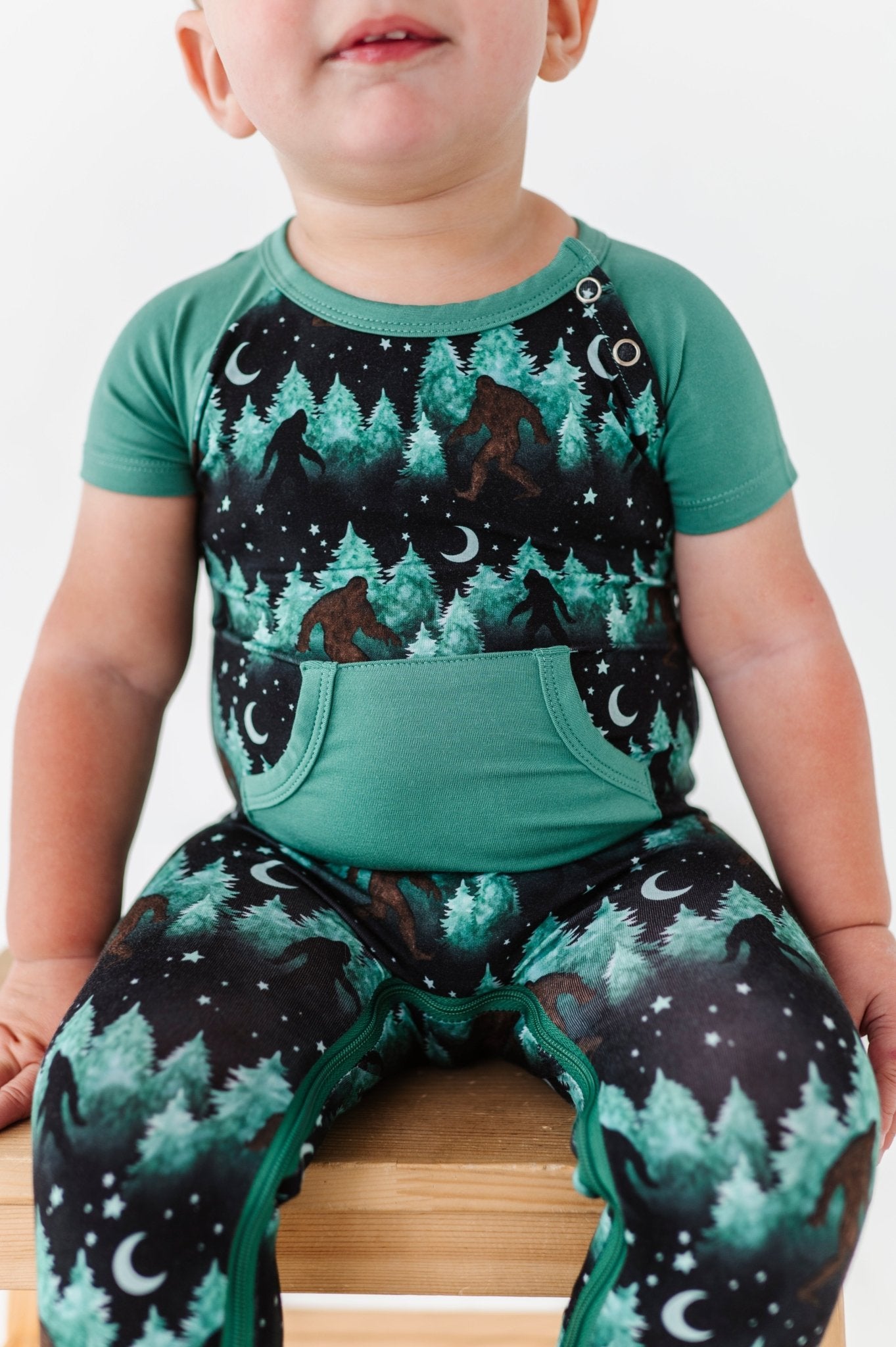 ZIP SHORT SLEEVE LONGALL - GONE SQUACHIN' - The Sleepy Sloth