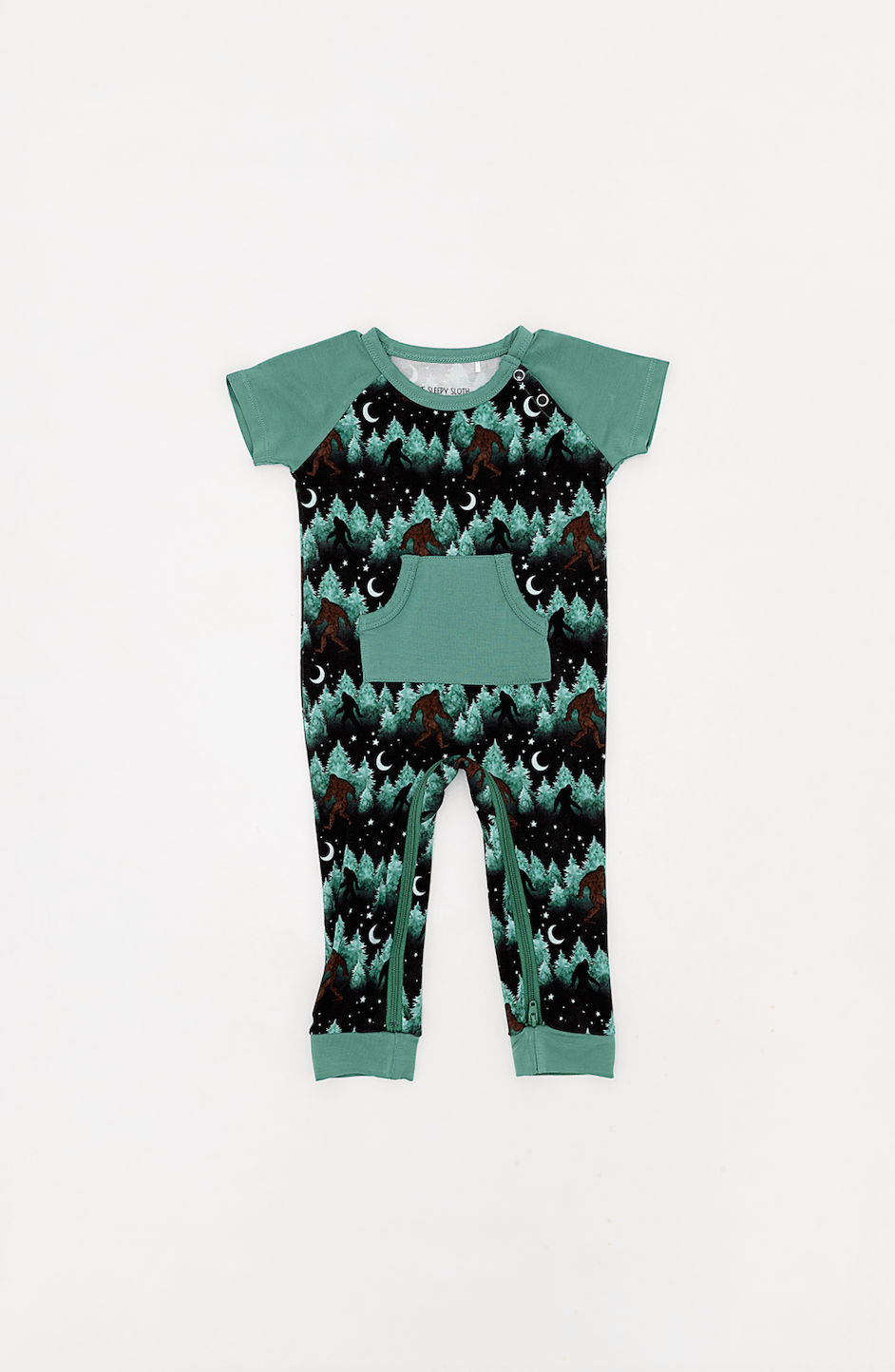 ZIP SHORT SLEEVE LONGALL - GONE SQUACHIN' - The Sleepy Sloth