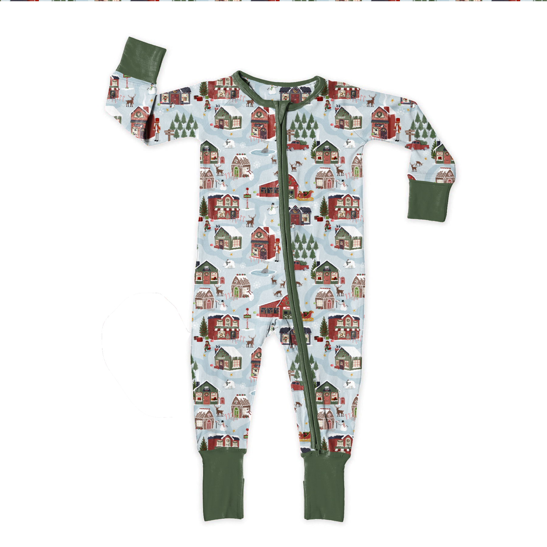 Preorder Zip Jammies - Santa's Village