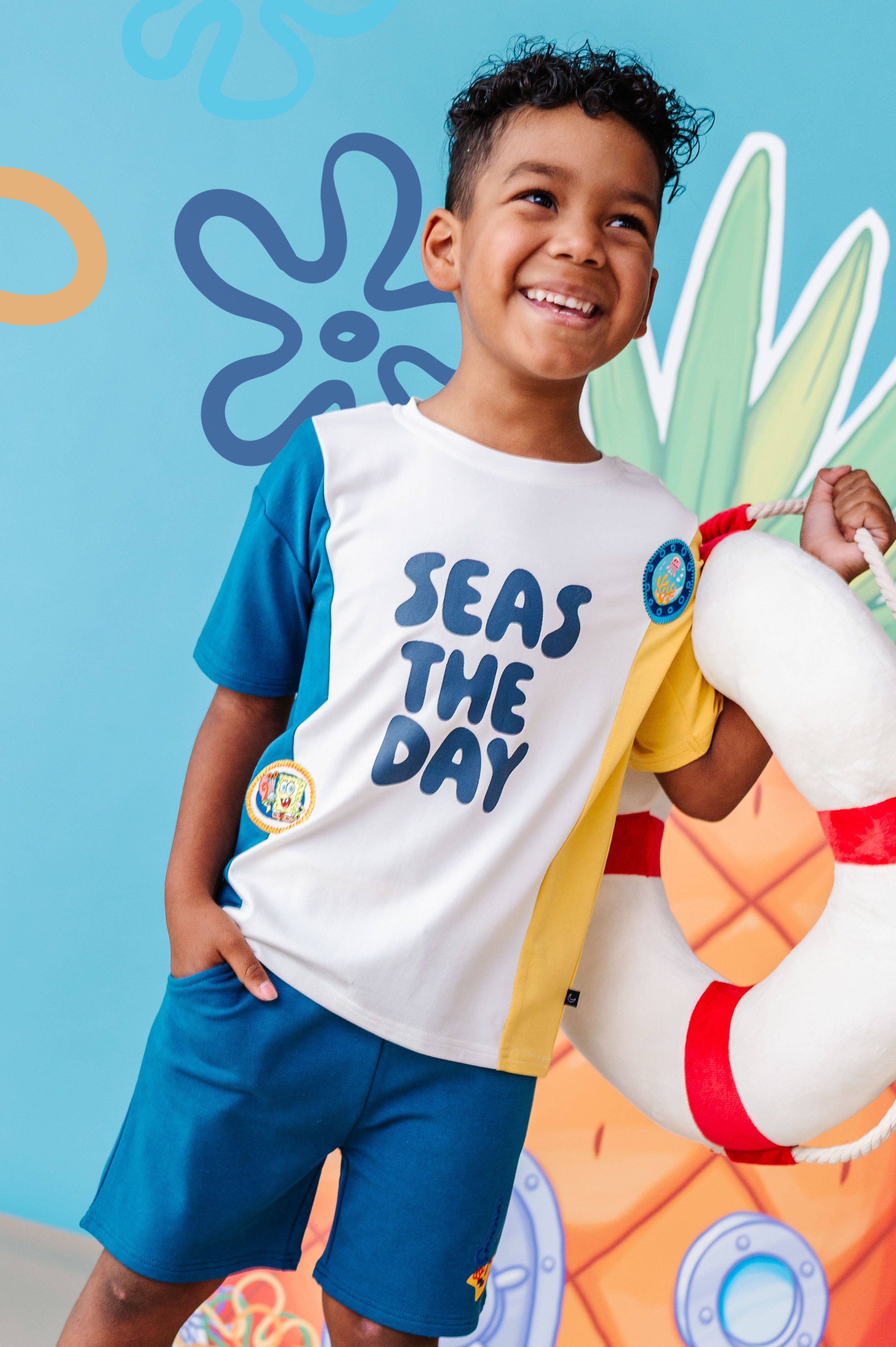 Graphic Tee and Short Set - Spongebob Squarepants™ Seas The Day