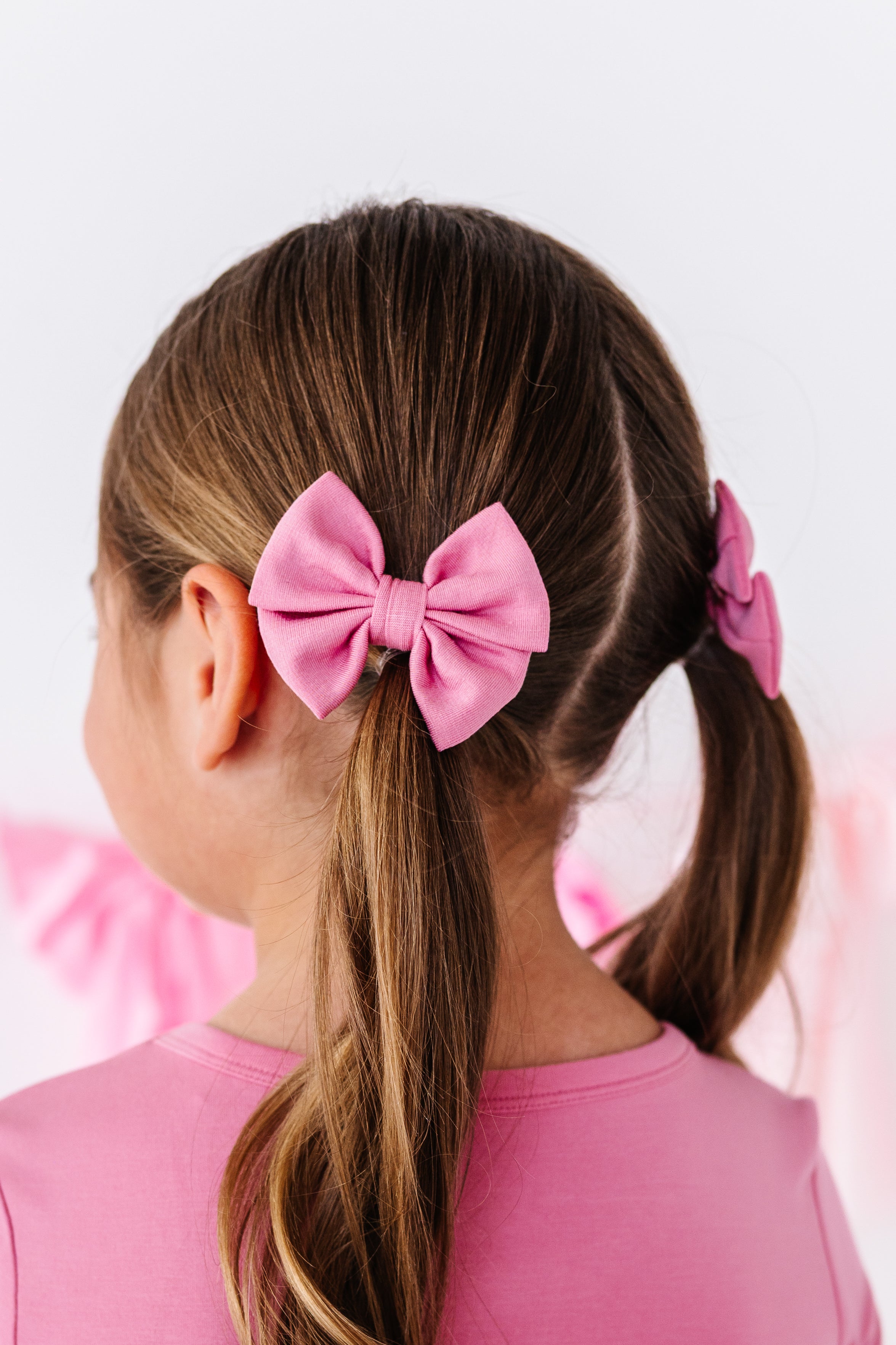 Mini Bow Clip Set- ROYAL ROSÉ