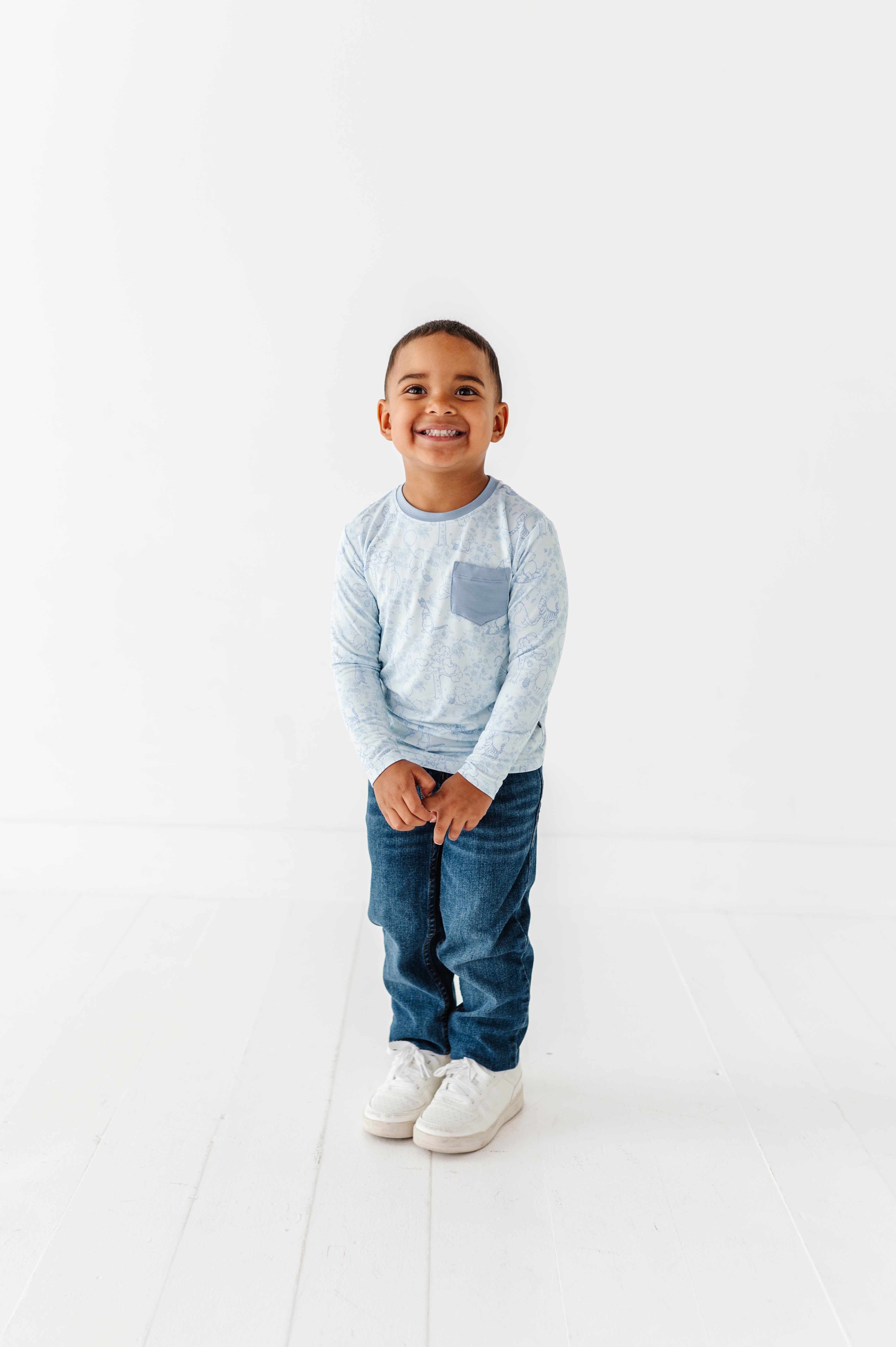 LONG SLEEVE POCKET TEE - LITTLE ADVENTURERS