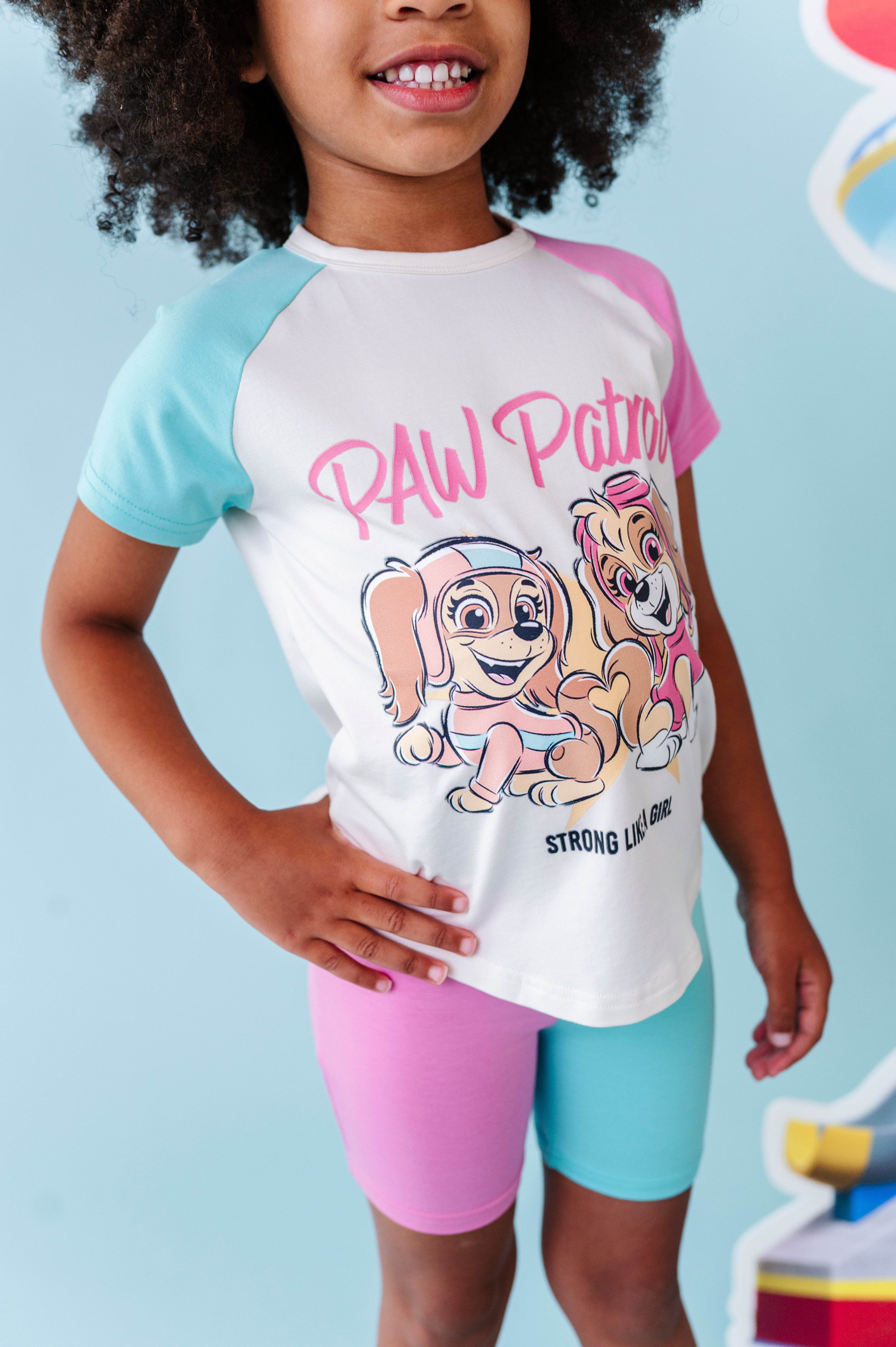 Graphic Tee Biker Short Set - Paw Patrol™ Strong Like A Girl