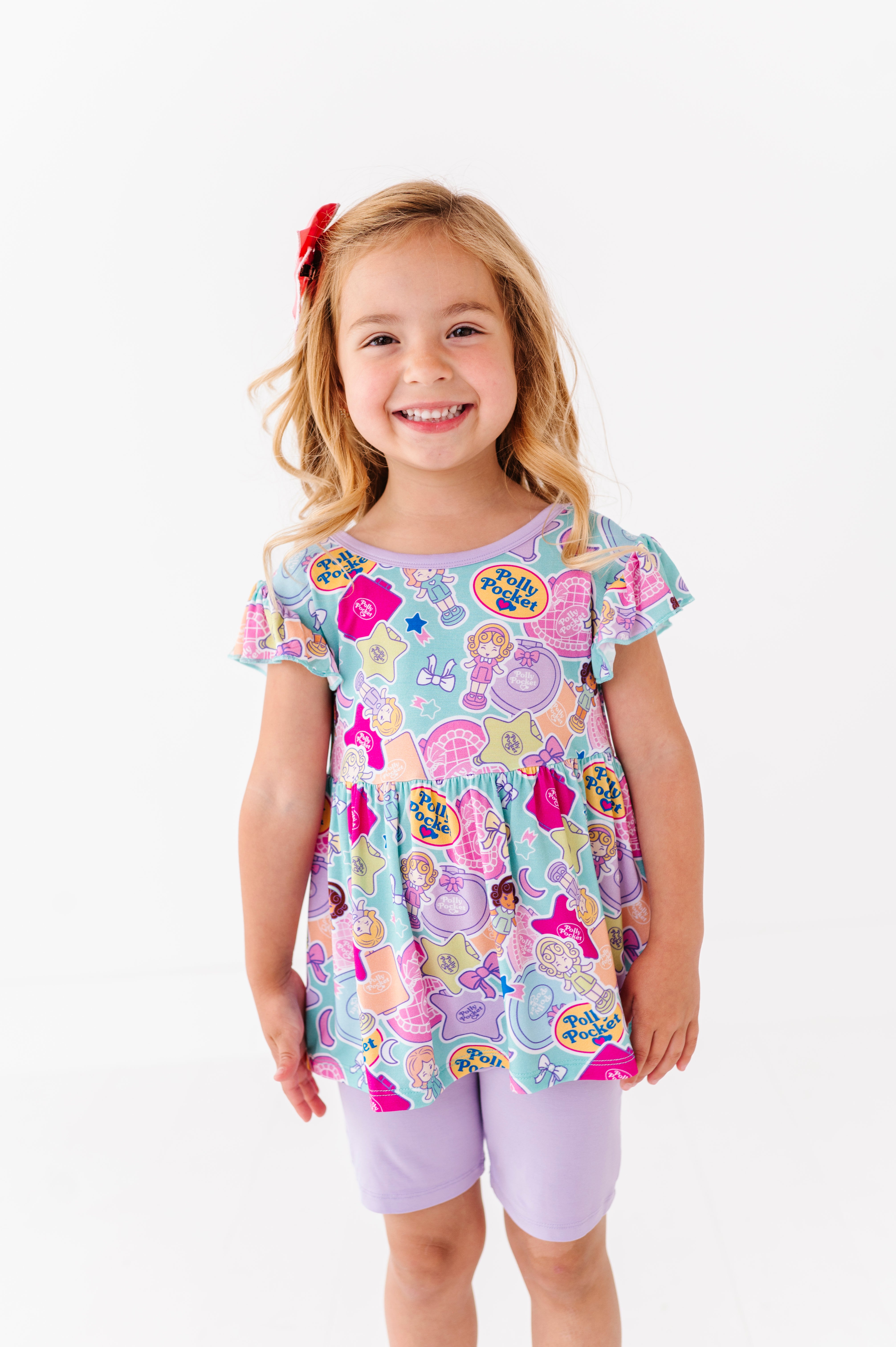FLUTTER PEPLUM WITH SHORTS - TINY IS MIGHTY