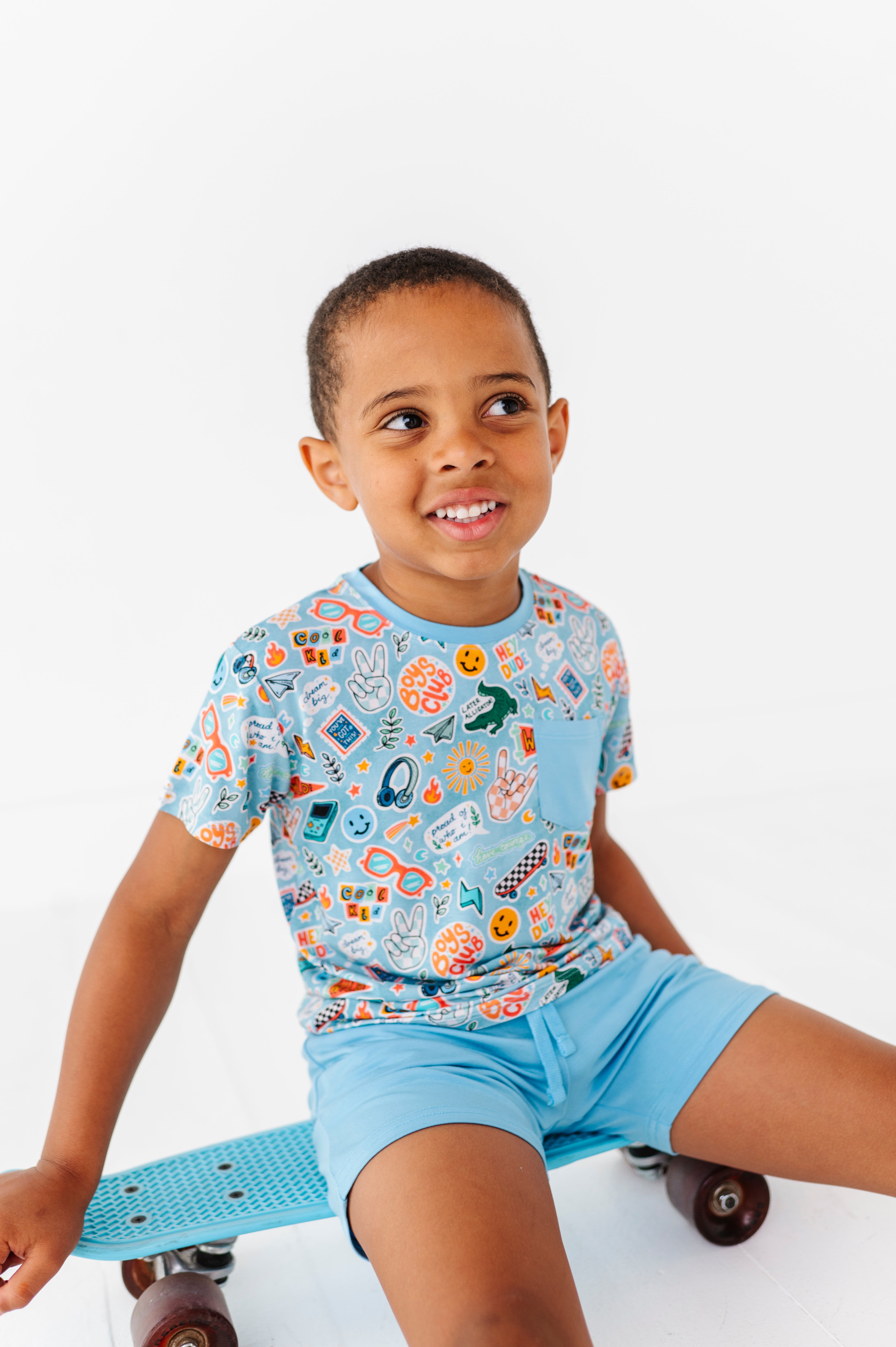 POCKET TEE SHORT SET - HEY DUDE