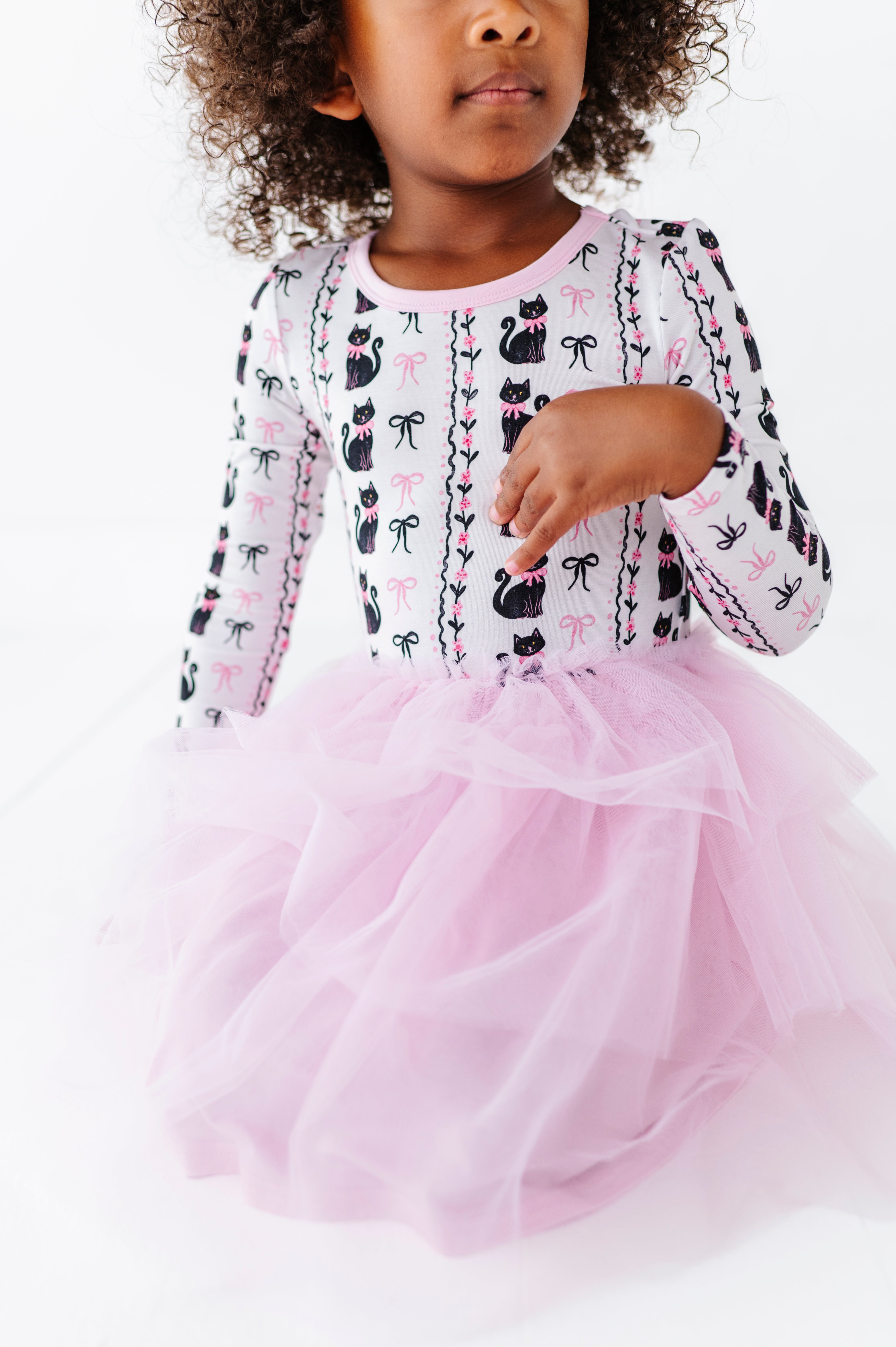 LONG SLEEVE TULLE DRESS - HEX AND HISSES