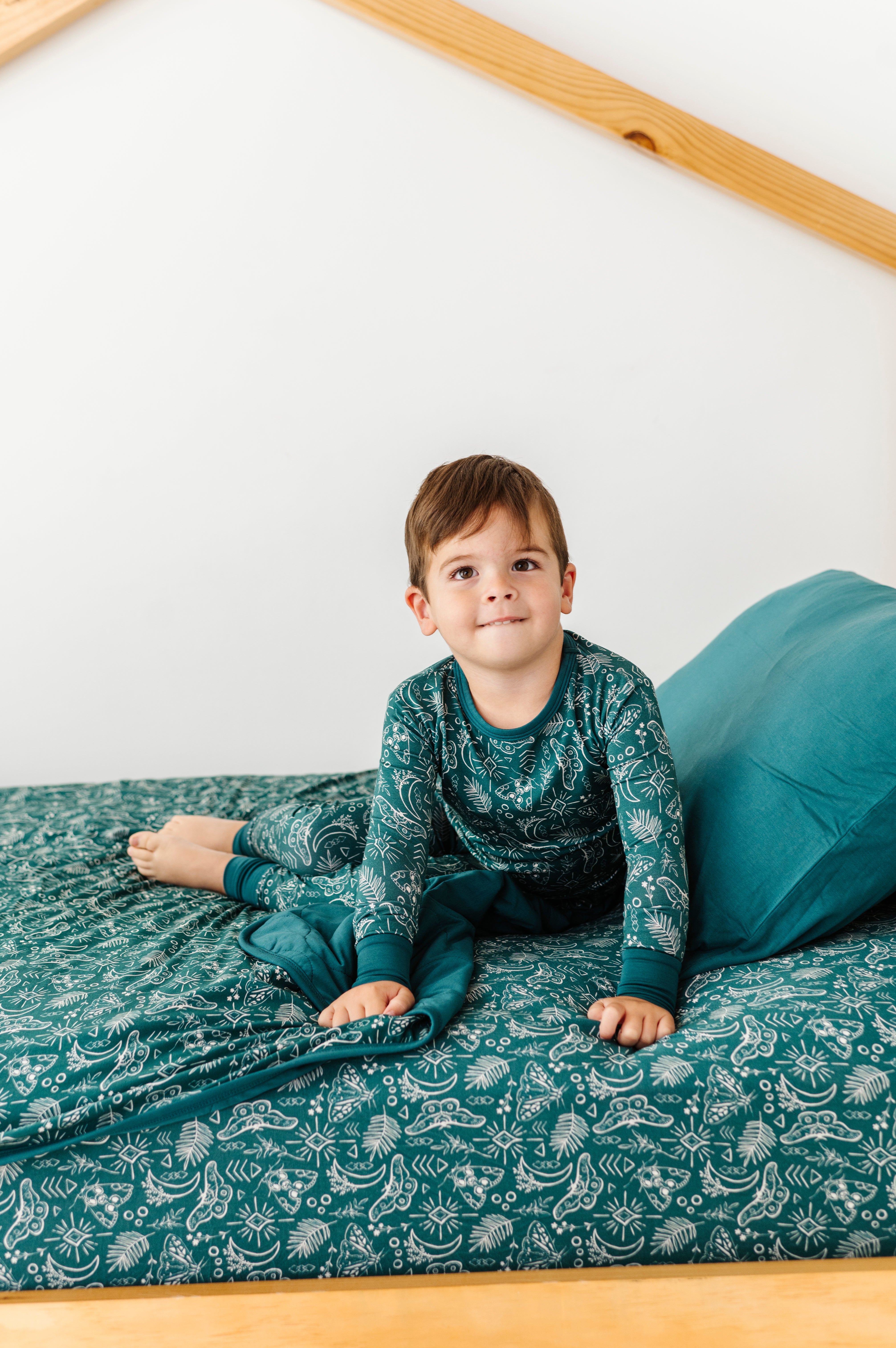 TWIN FITTED SHEET - CELESTIAL MOTHS