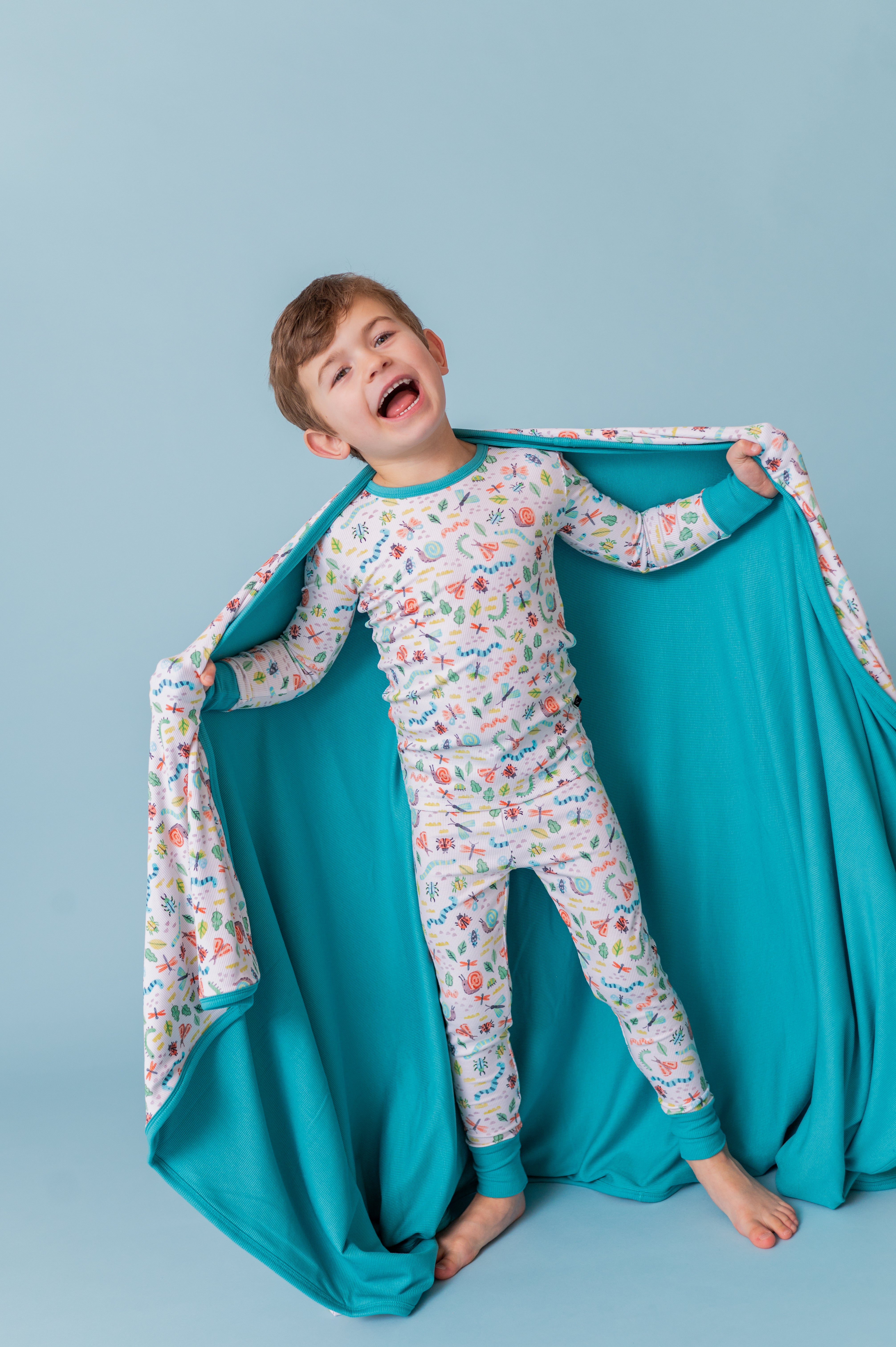 RIBBED TWO PIECE JAMMIES - SNUGGLE BUGS