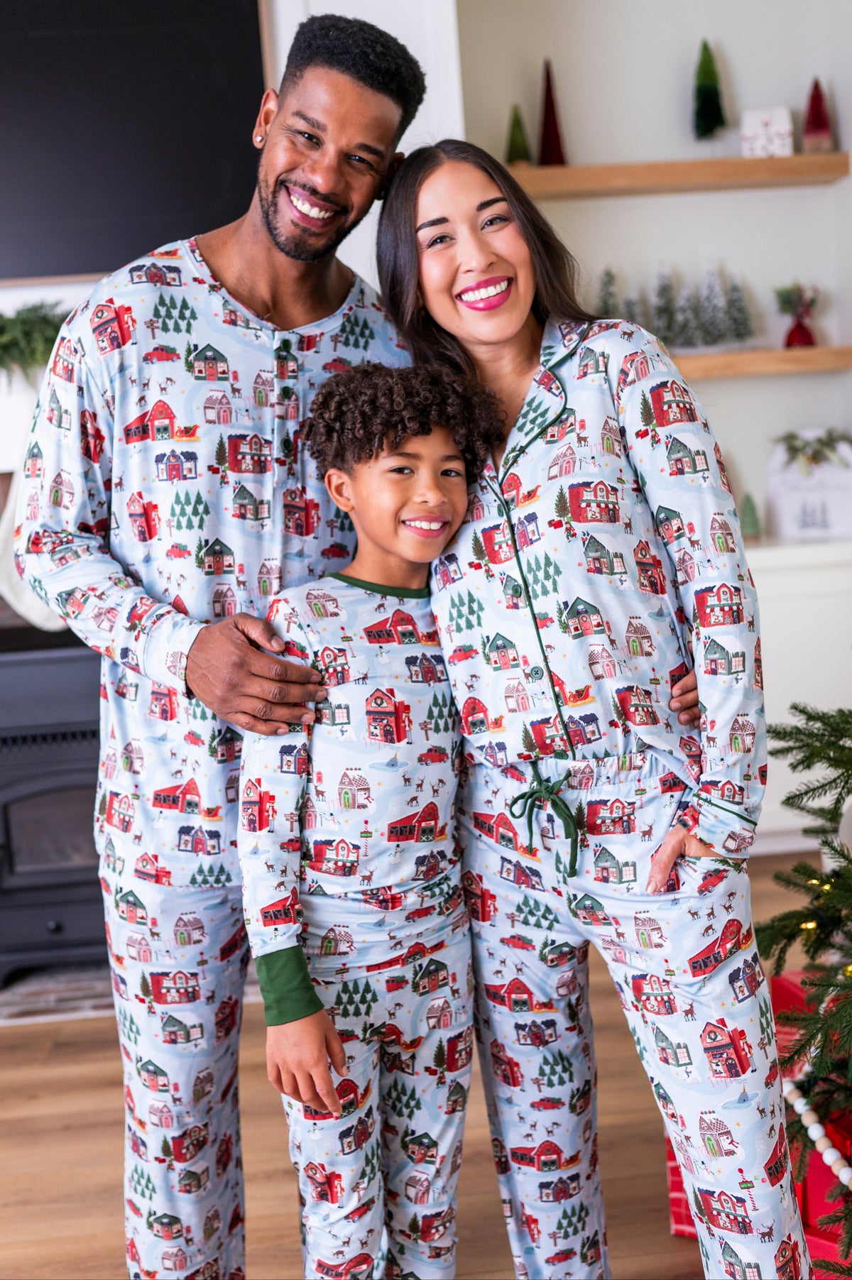 Women's Luxe Pajama Set - Santa's Village