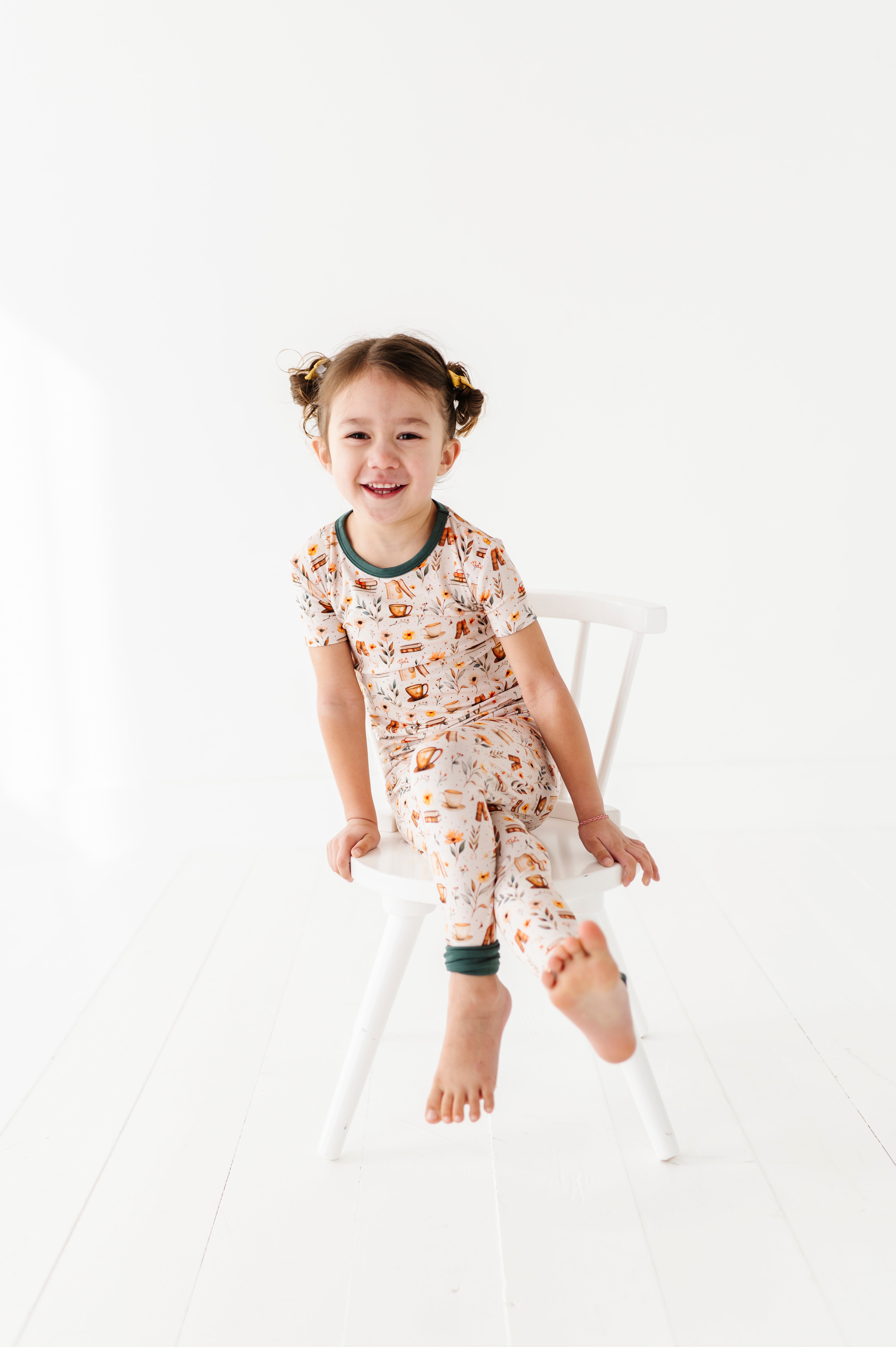 TWO PIECE SHORT SLEEVE WITH PANTS JAMMIES - PERFECTLY BREWED