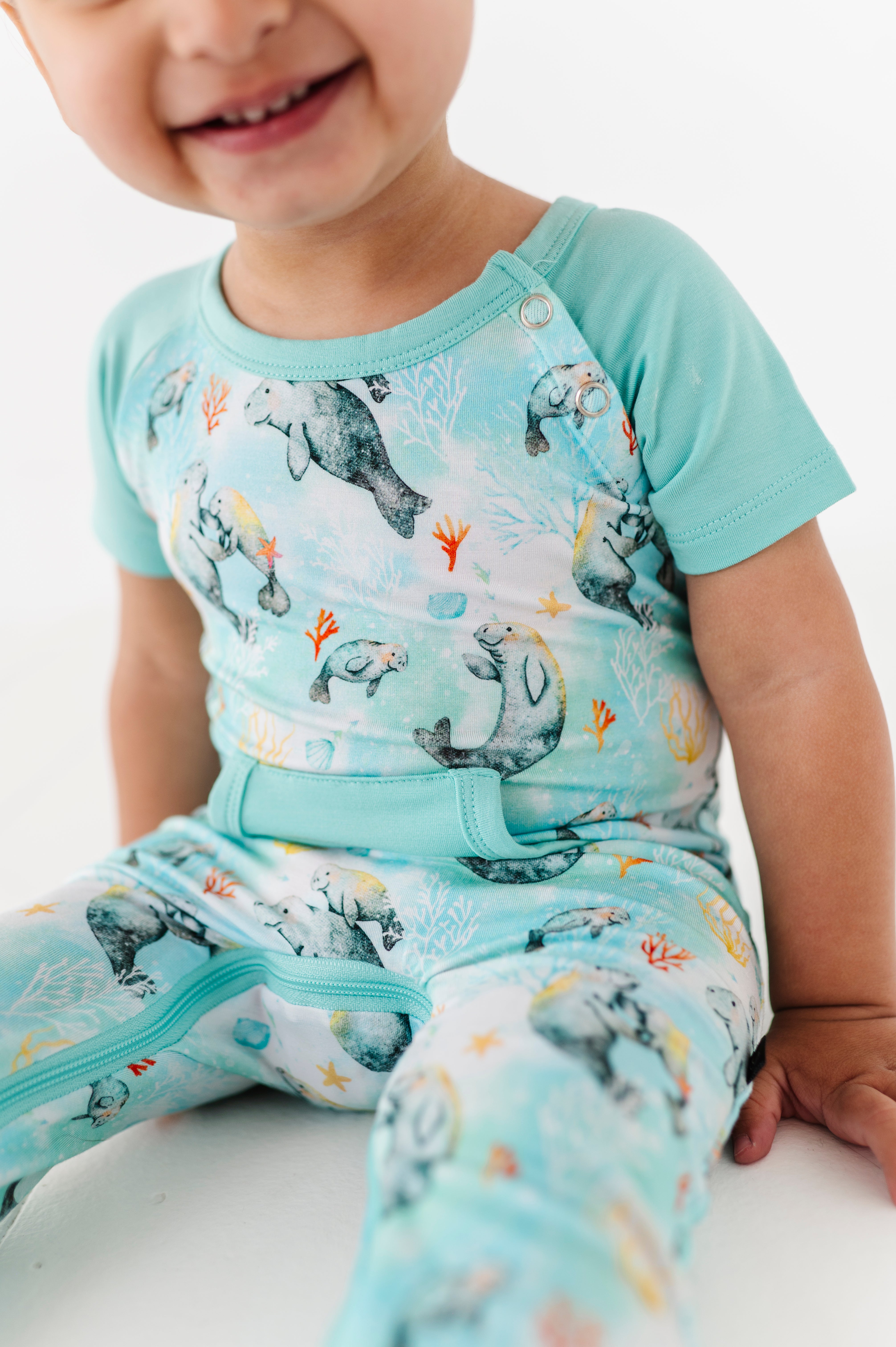 ZIP SHORT SLEEVE LONGALL - SEA COW