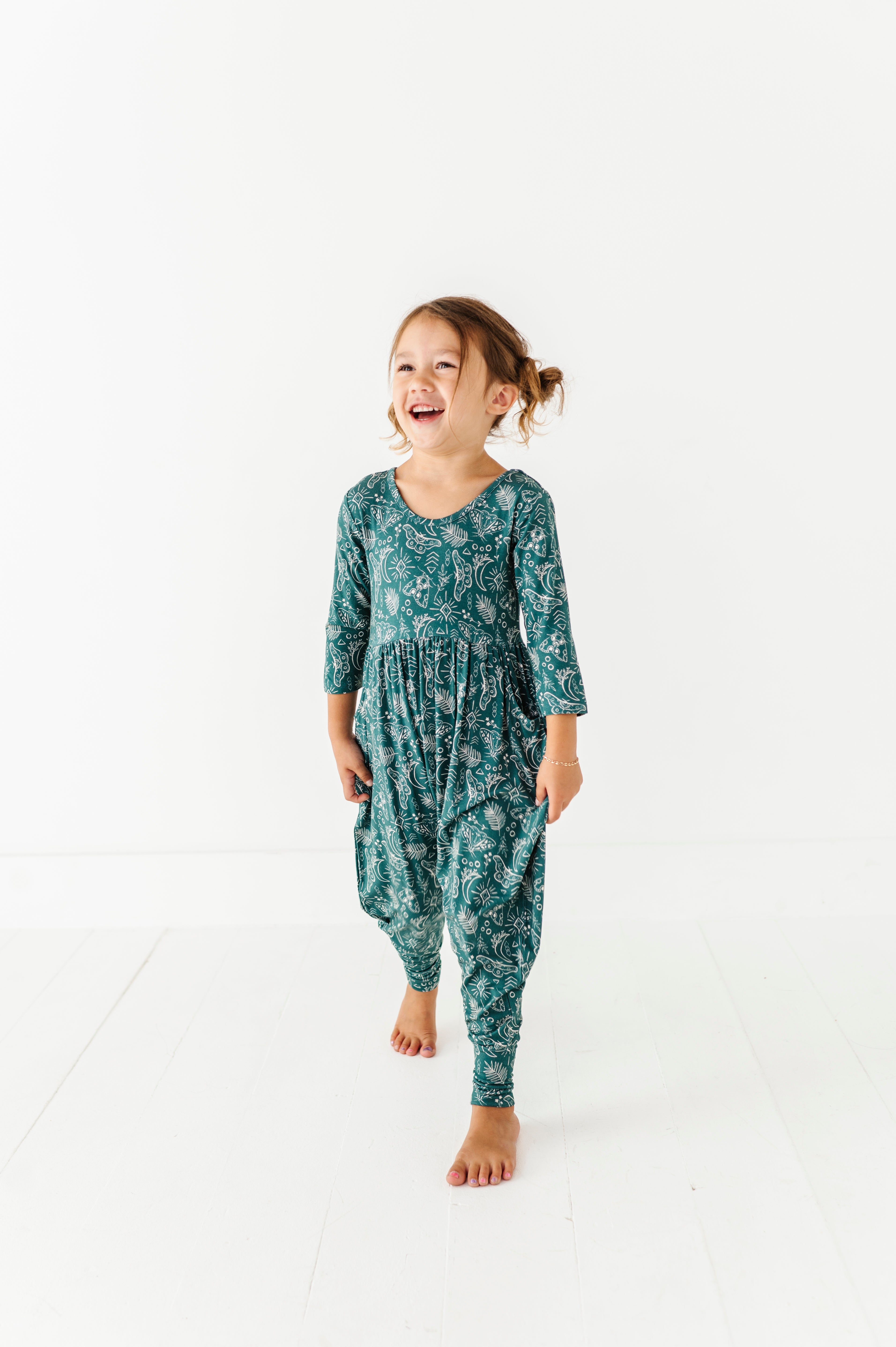 DUCKIE ROMPER - CELESTIAL MOTHS