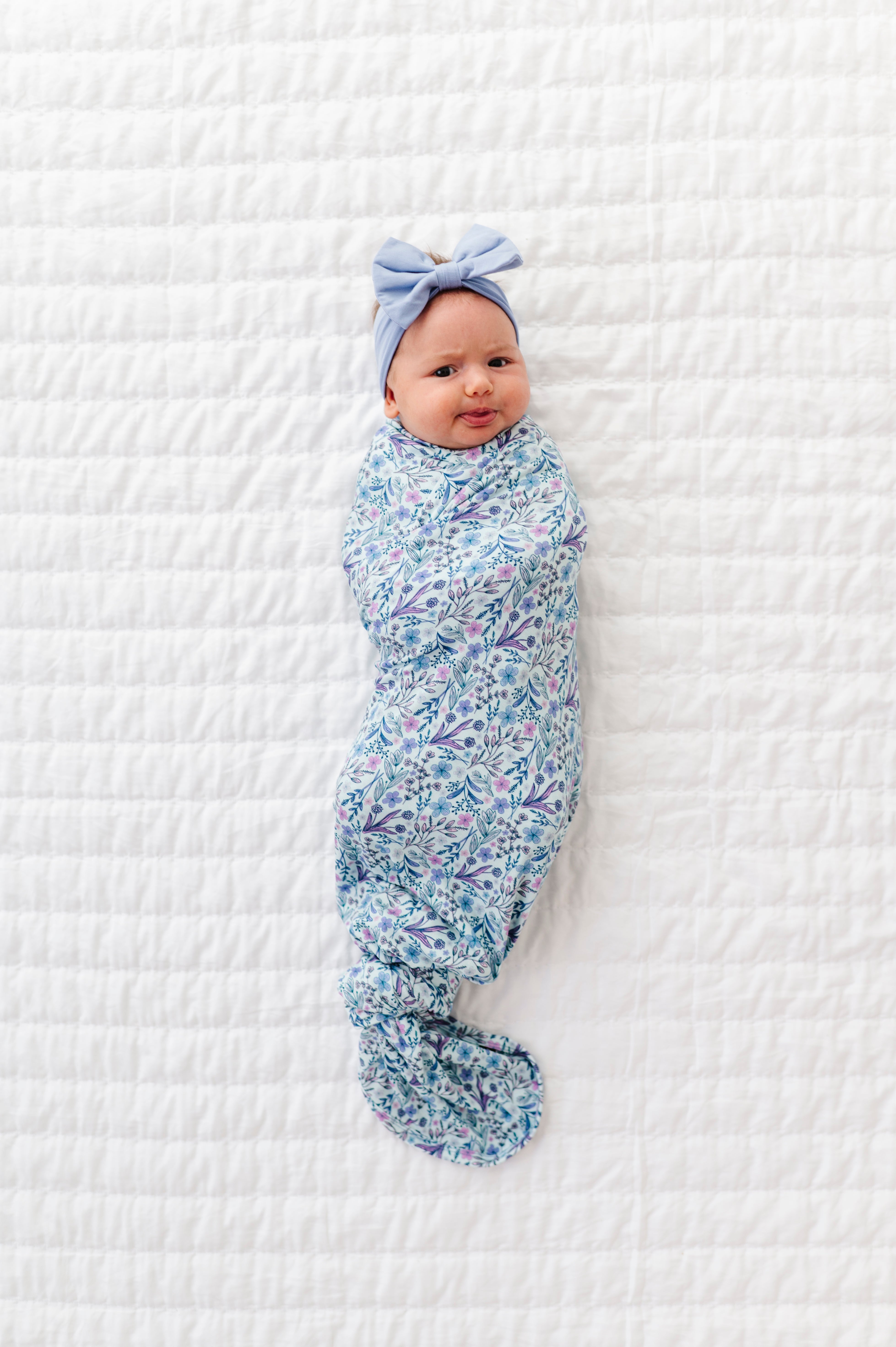 SWADDLE BOW SET - LAVENDER LOVE