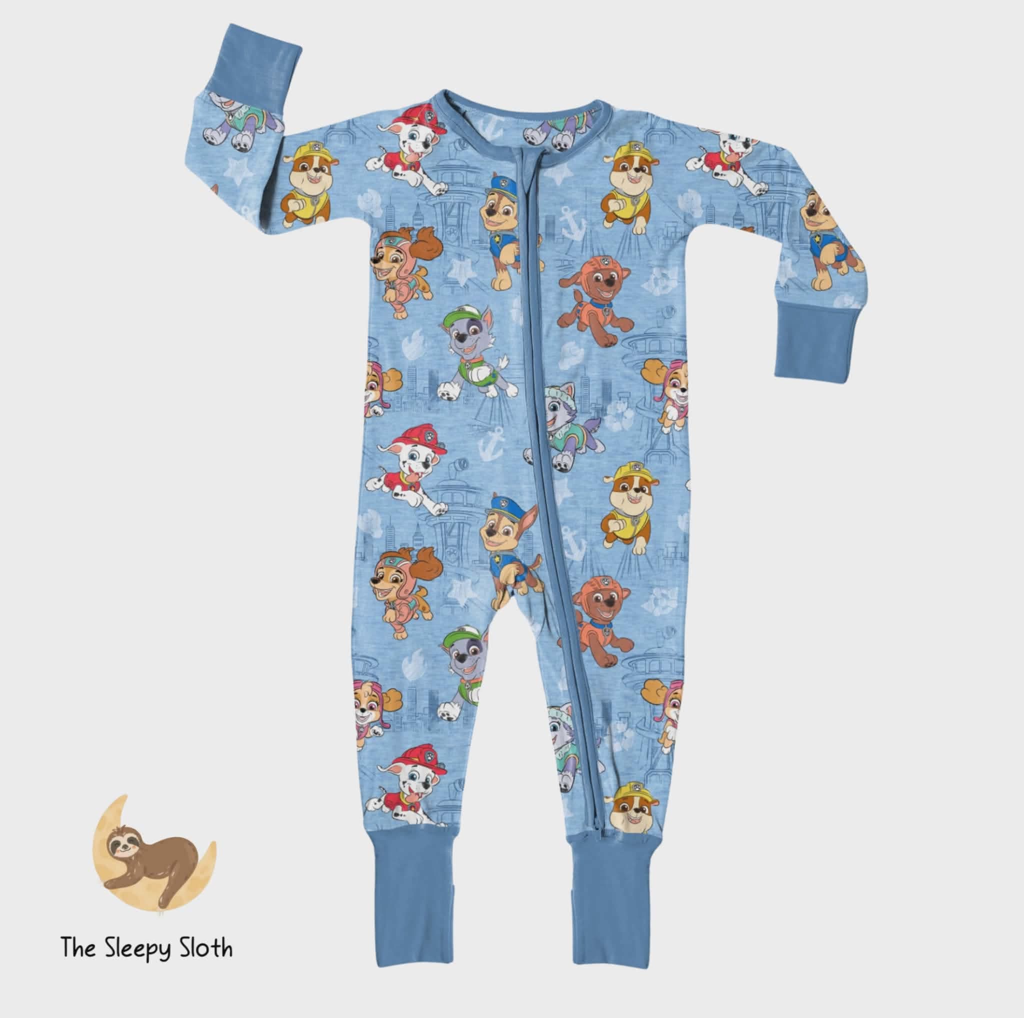 PREORDER ZIP JAMMIES - PAW PATROL™ ON A ROLL! (BLUE)
