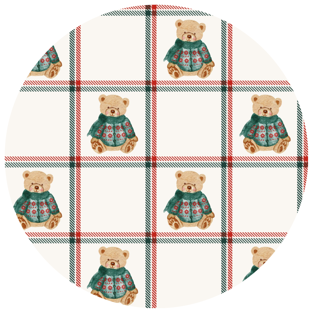 PREORDER LONG SLEEVE TWIRL DRESS - BEARY MERRY PREORDER