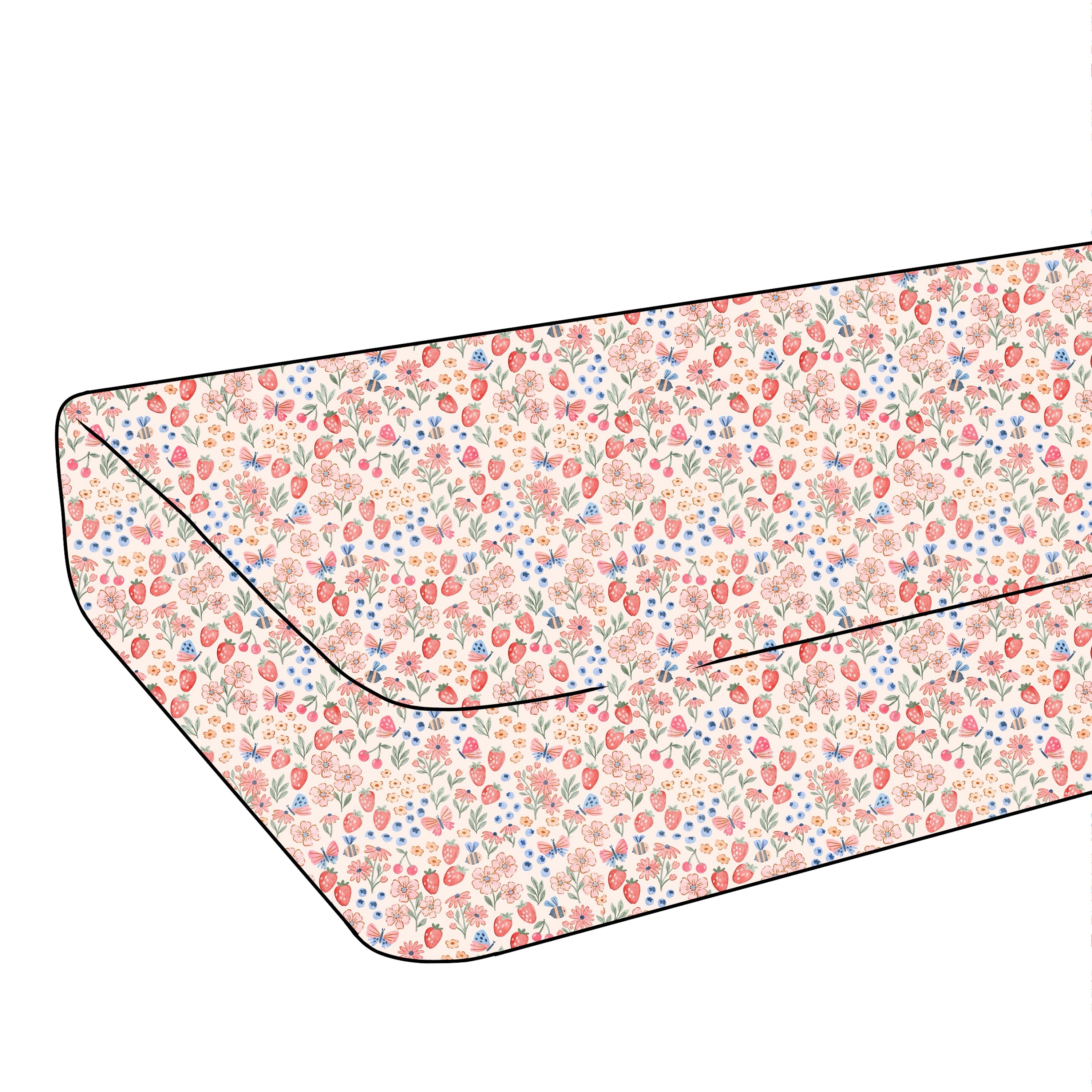 Preorder Twin Fitted Sheet - Berry Blossom