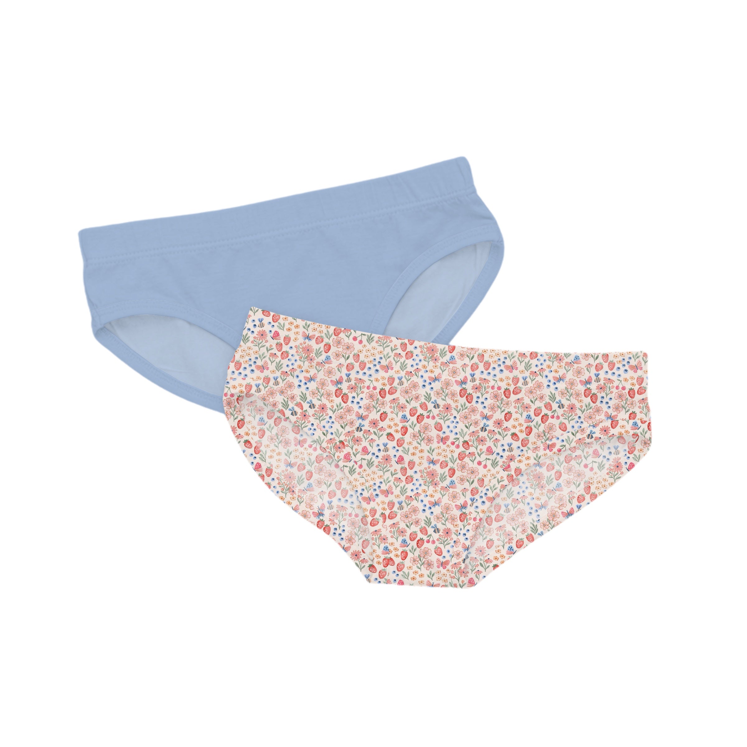 Preorder Girls Brief Underwear Set - Berry Blossom