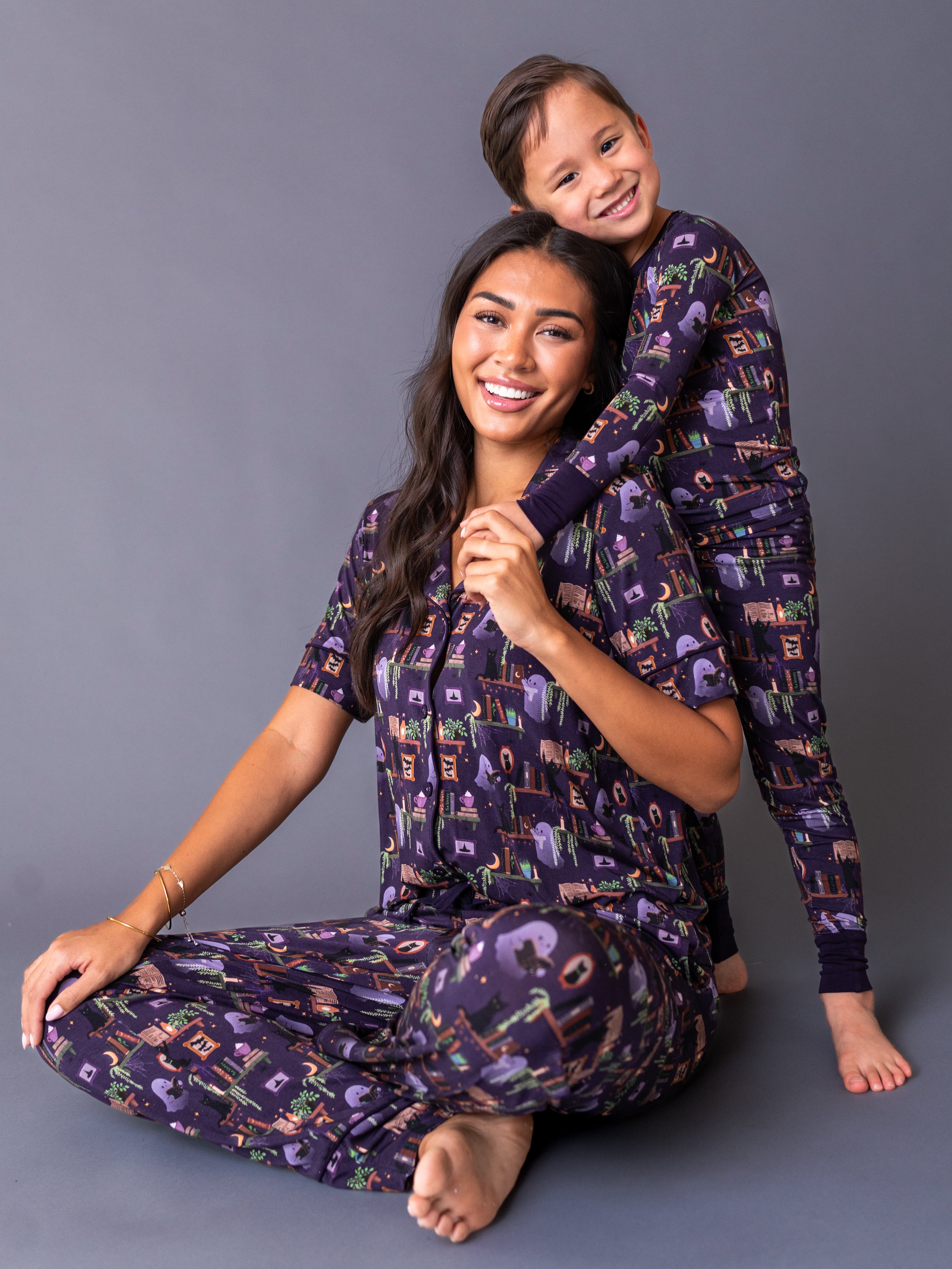 Women's Luxe Pajama Set - Haunted Library