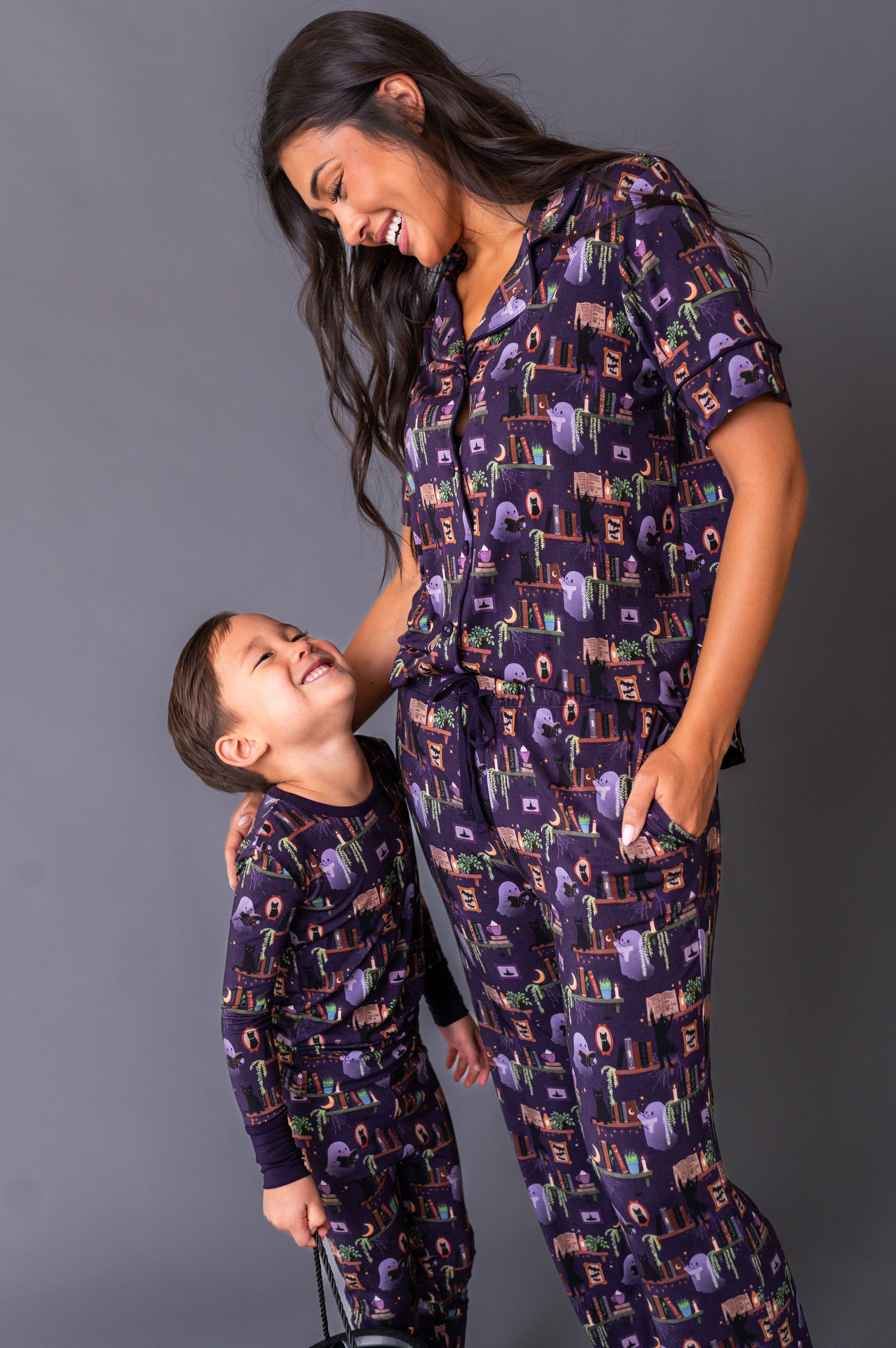 Women's Luxe Pajama Set - Haunted Library