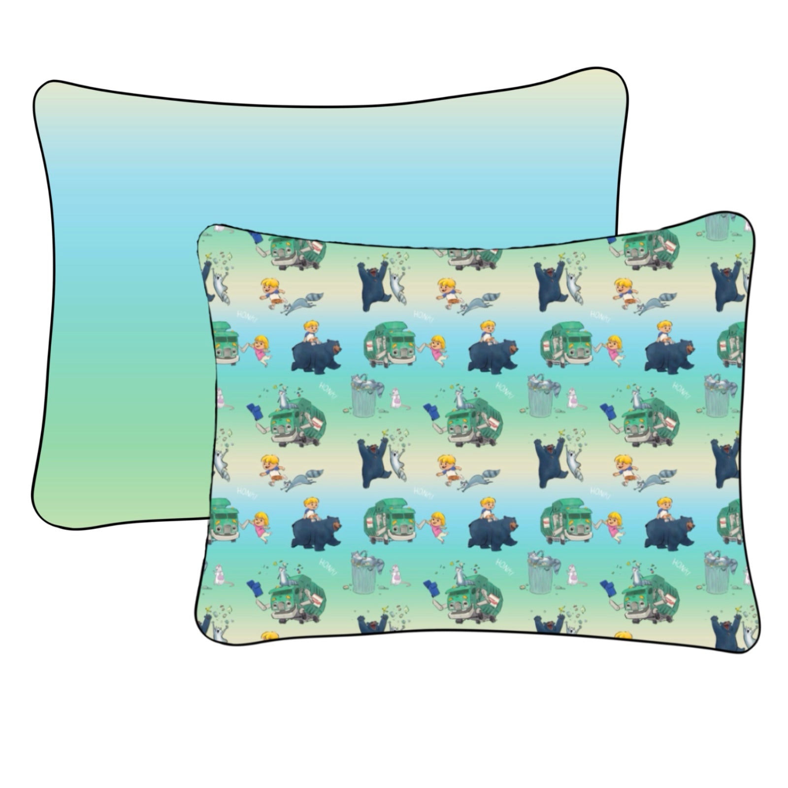 PREORDER STANDARD PILLOWCASE SET - Trash Truck™ Honk! Honk!