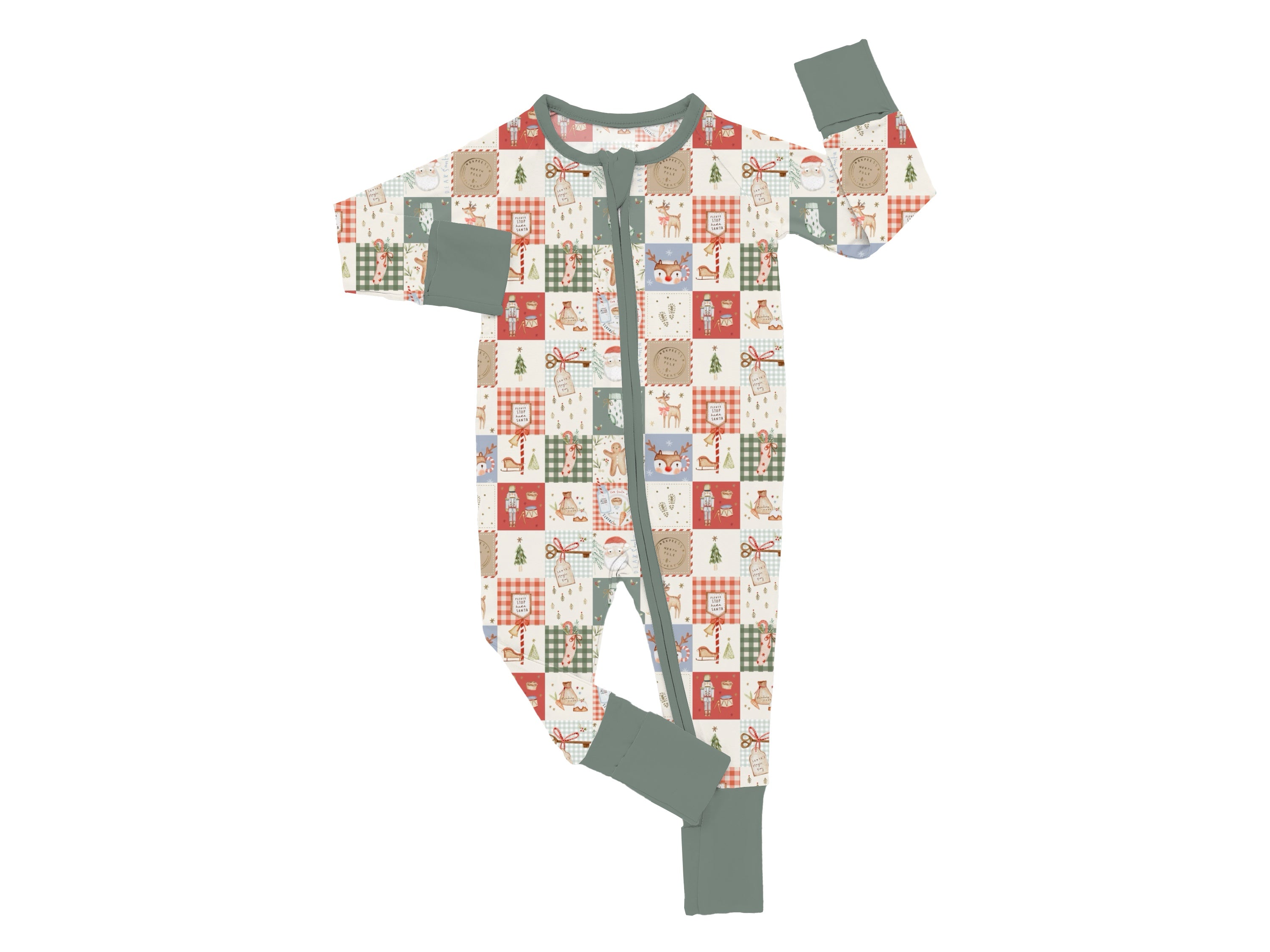 Preorder Zip Jammies - Merry Mosaic